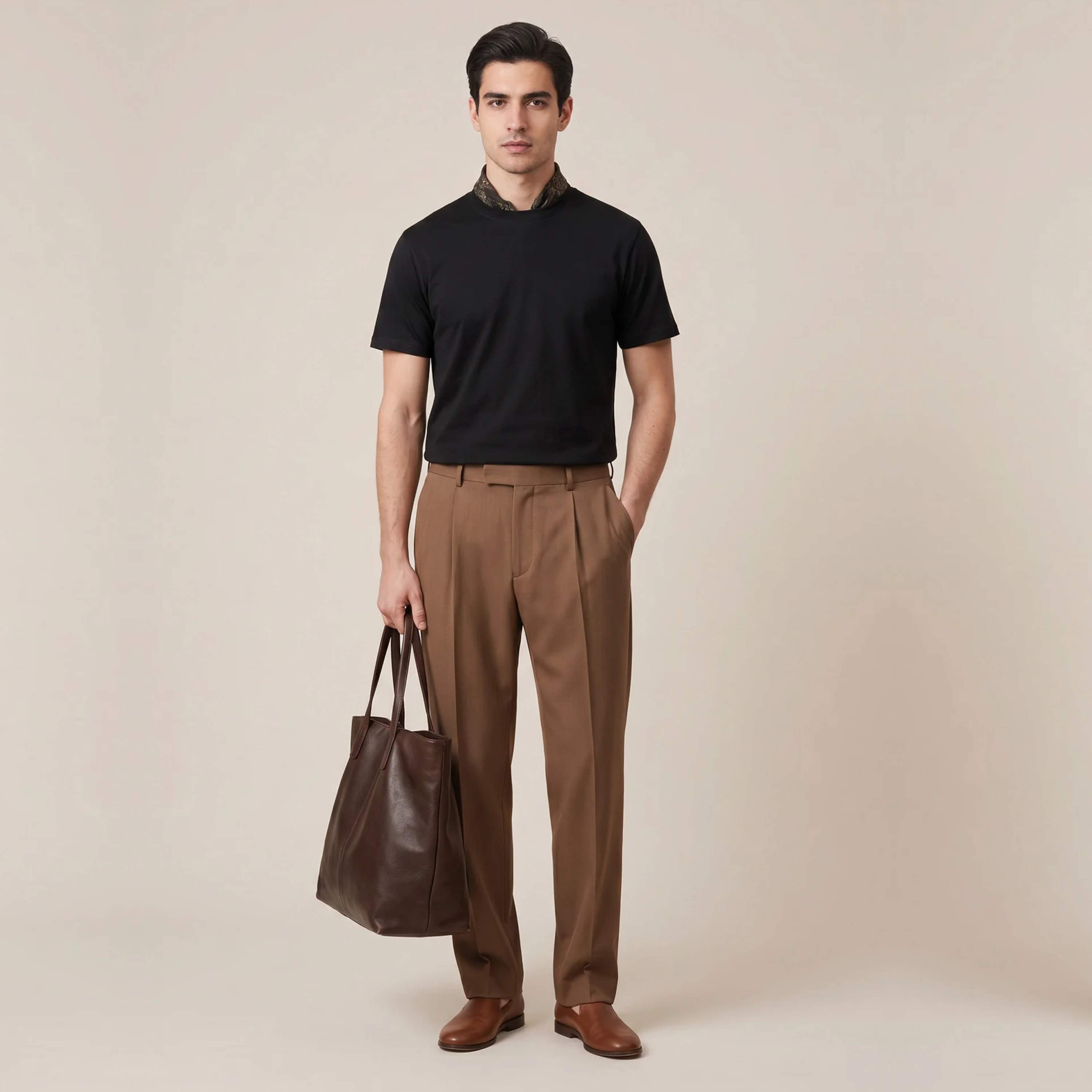 Thomas Maine Liquid Cotton T Shirt - Black