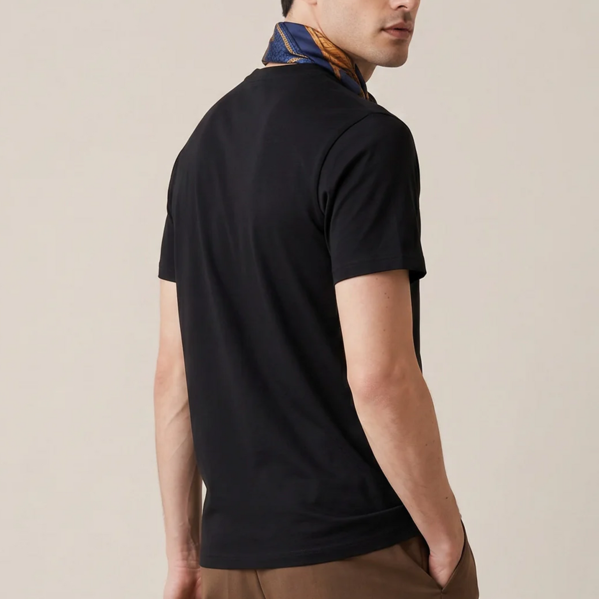 Thomas Maine Liquid Cotton T-Shirt - Black