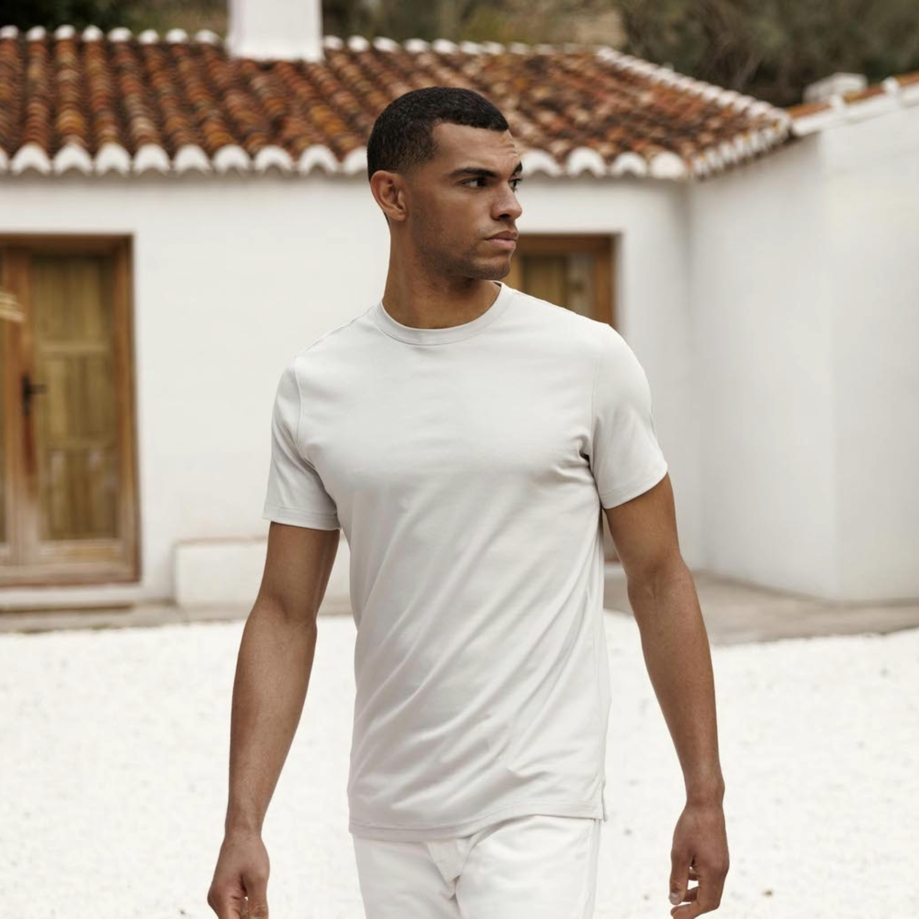 Thomas Maine Liquid Cotton T Shirt - White
