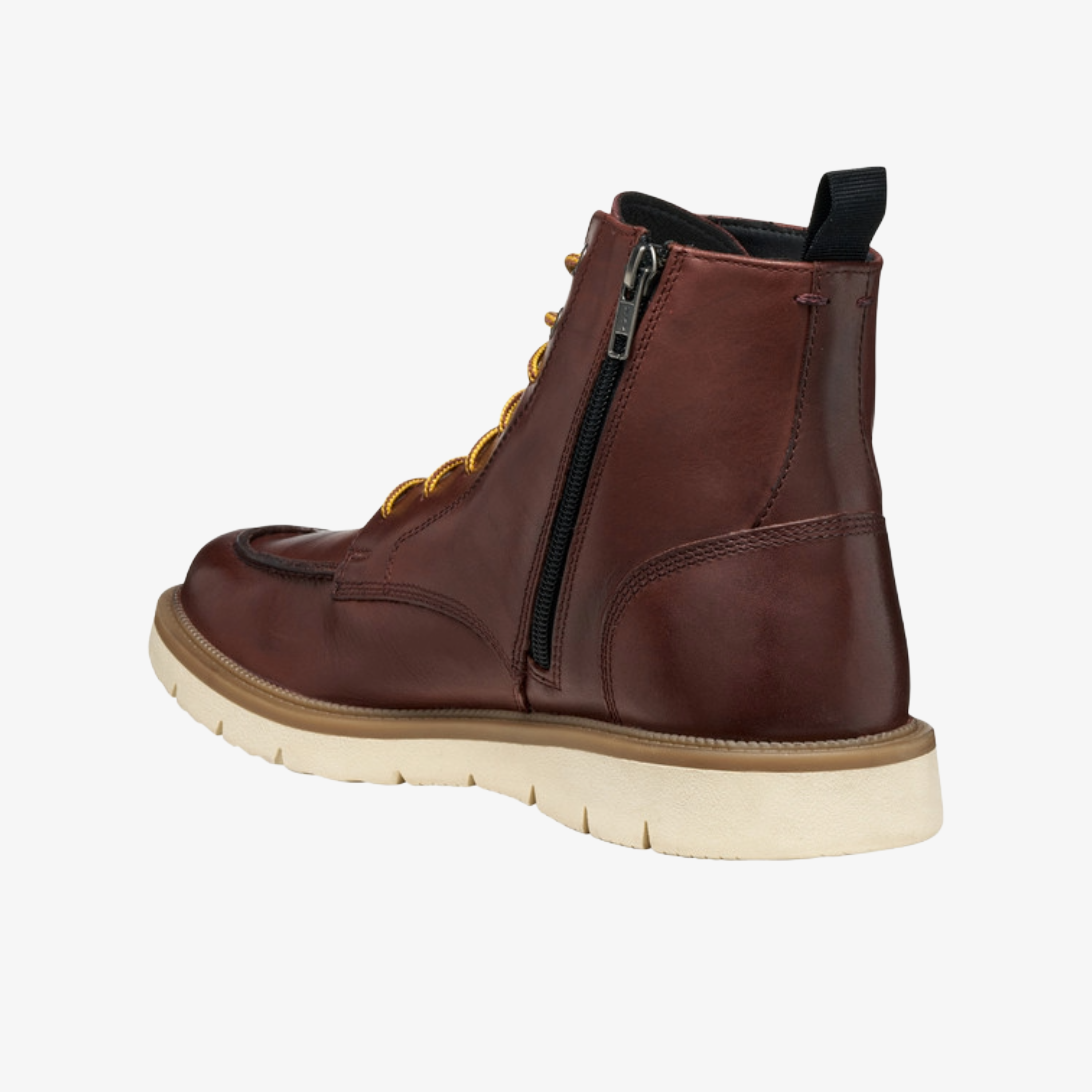 Geox Pove Lace Up Ankle Boots - Wine