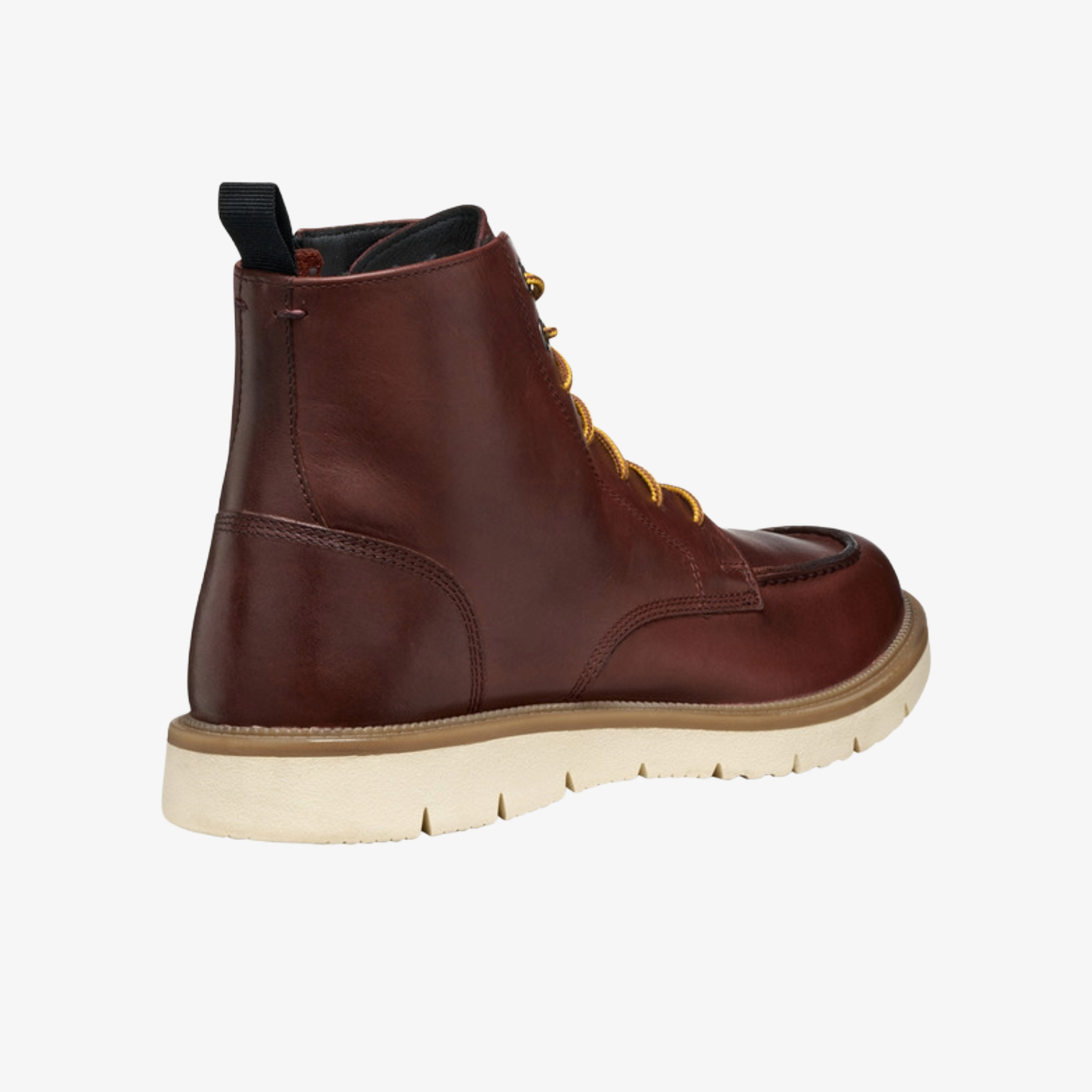 Geox Pove Lace Up Ankle Boots - Wine
