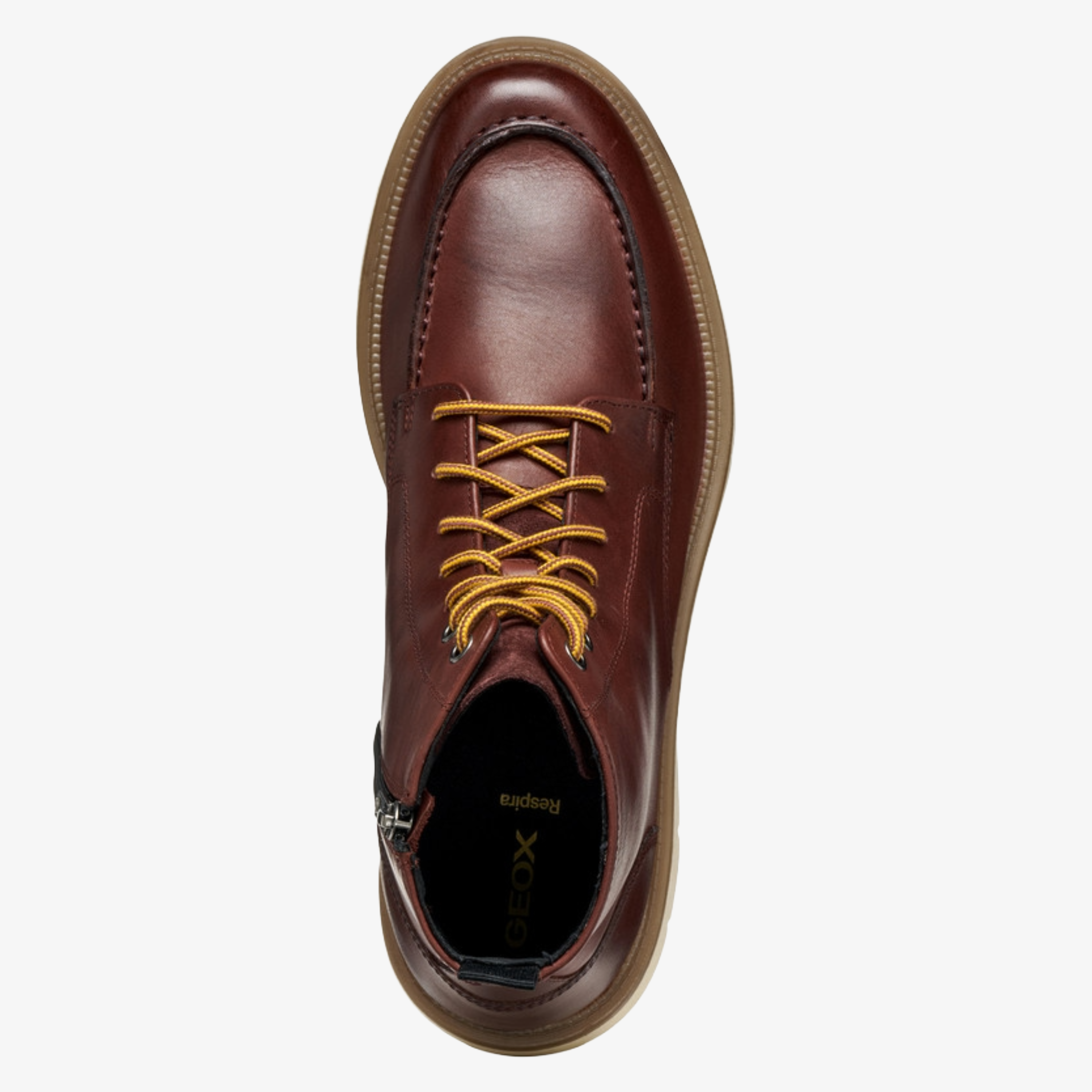 Geox Pove Lace Up Ankle Boots - Wine