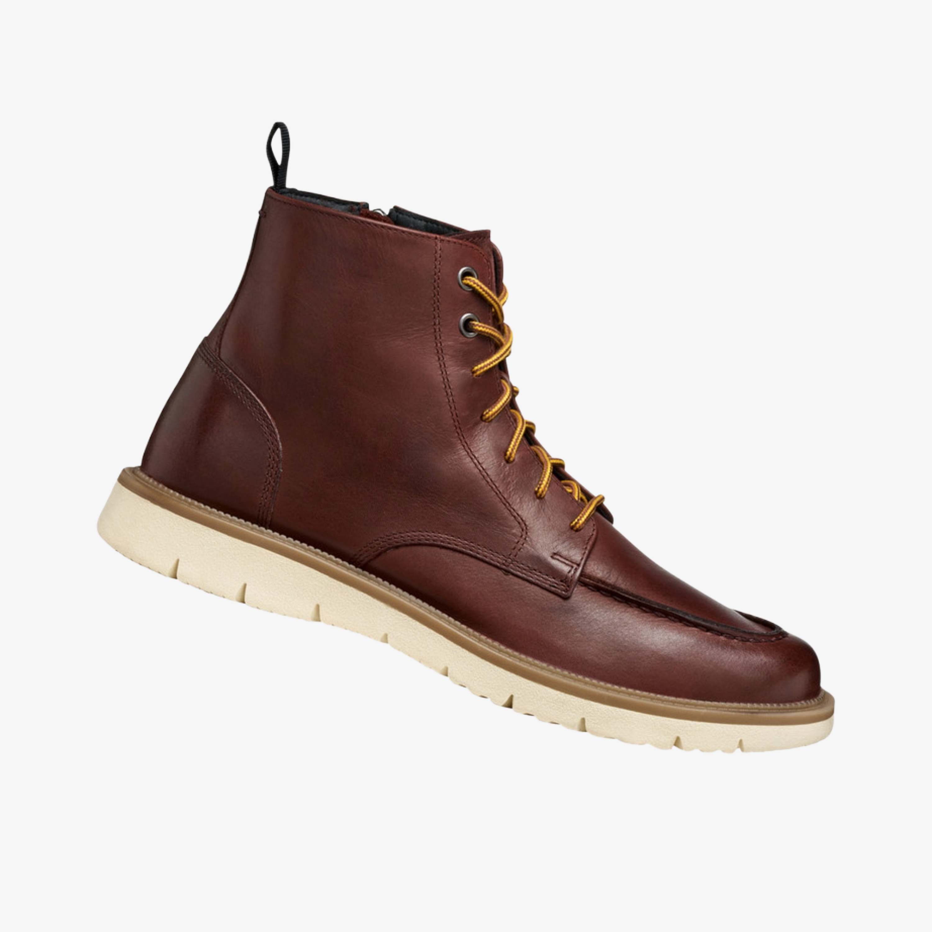 Geox Pove Lace Up Ankle Boots - Wine