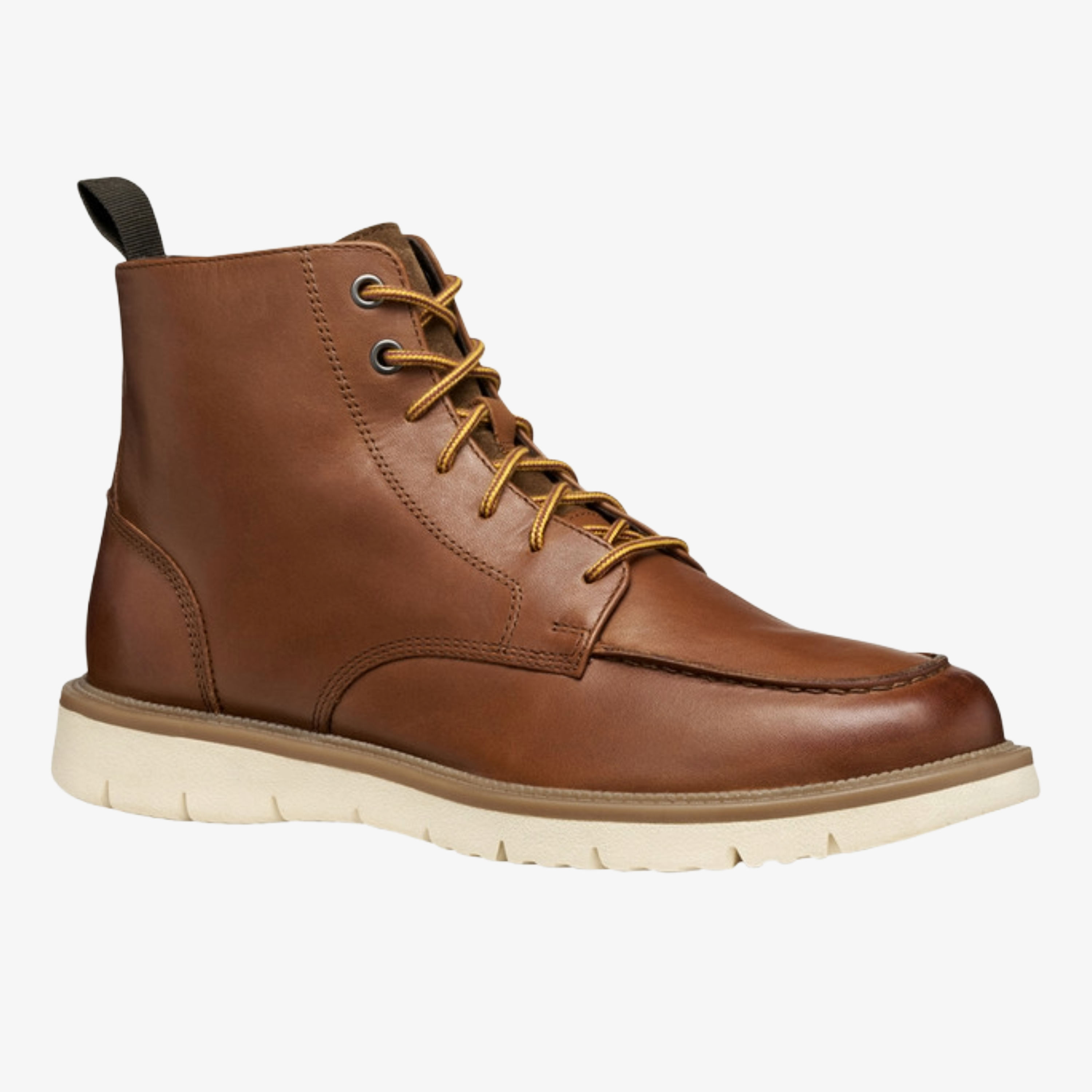 Geox Pove Lace Up Ankle Boots - Light Brown