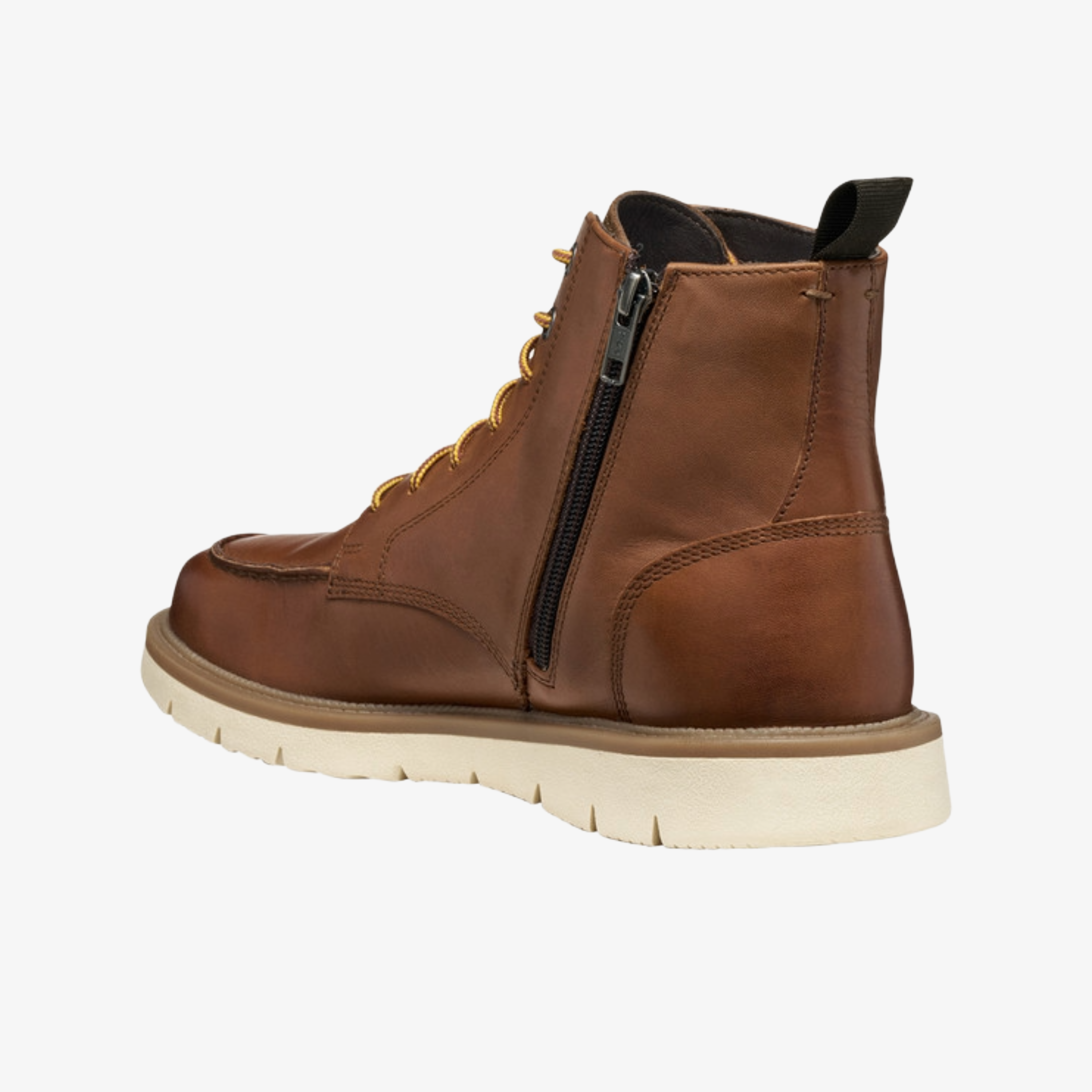 Geox Pove Lace Up Ankle Boots - Light Brown