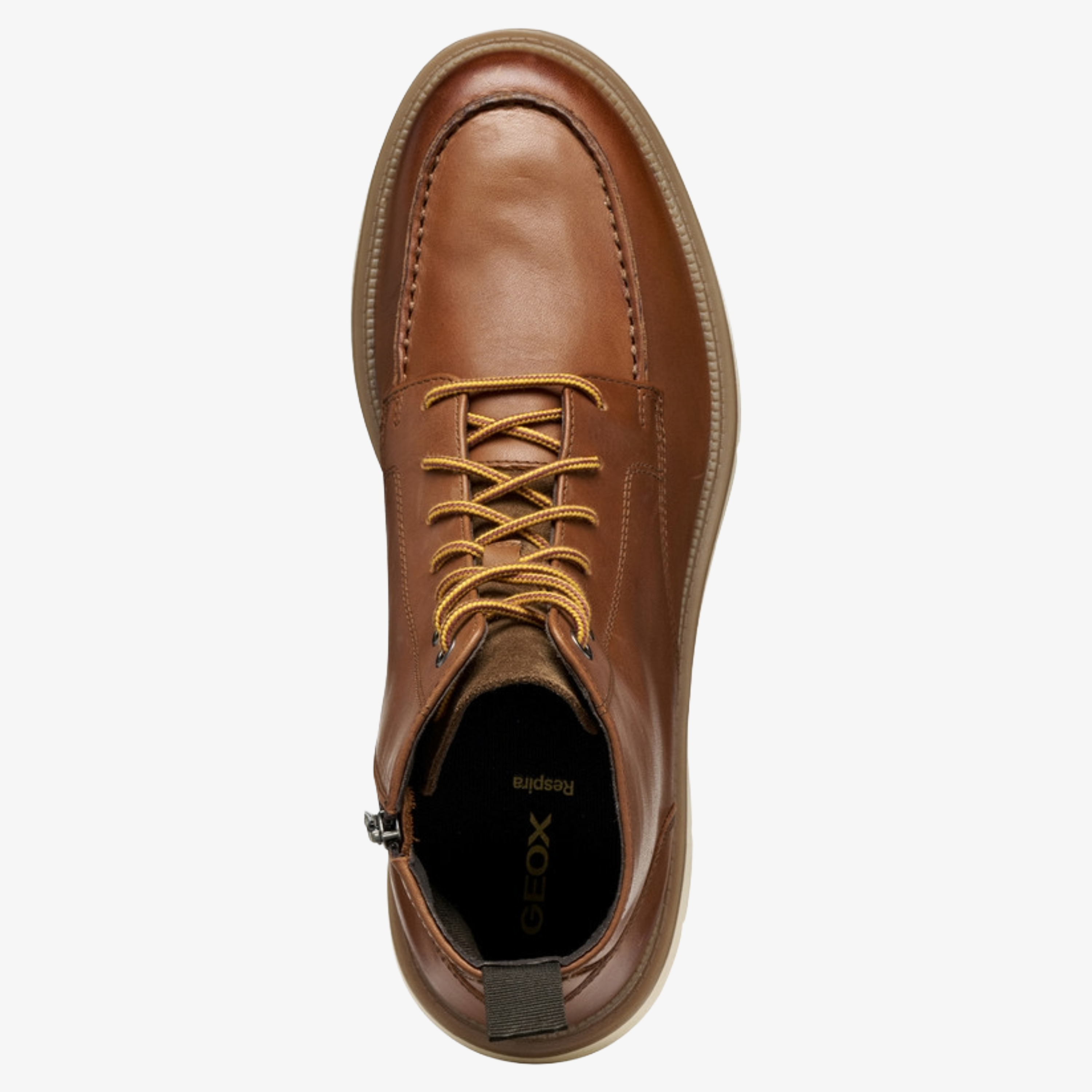Geox Pove Lace Up Ankle Boots - Light Brown