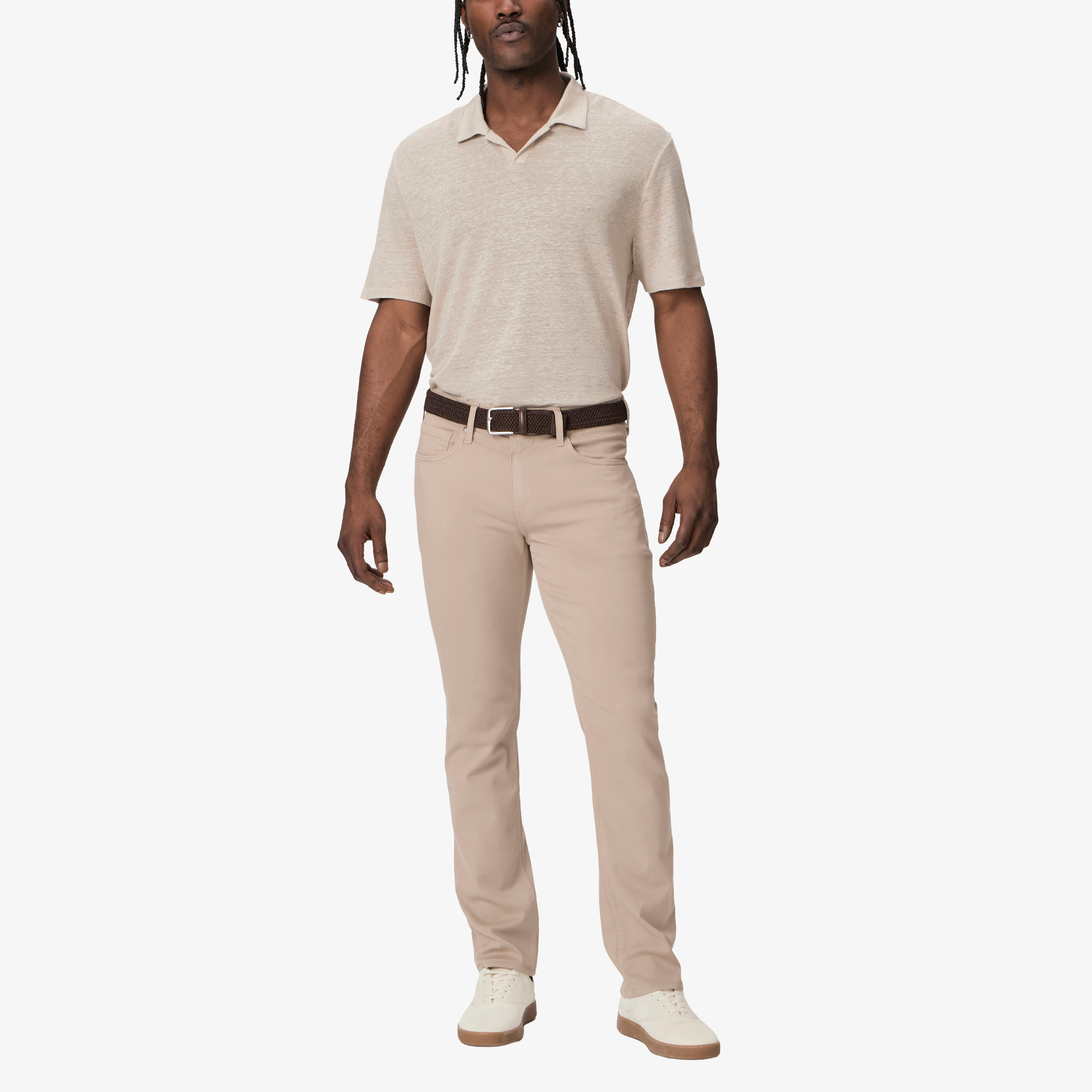 Paige Federal Straight Jeans - Toasted Almond