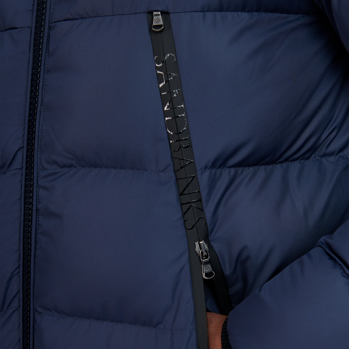 Sandbanks Ravine Mid Puffer Jacket - Navy