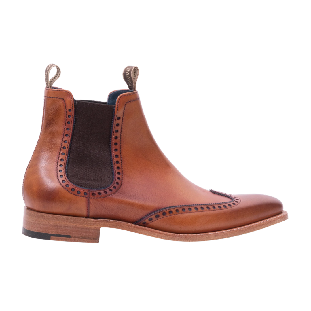 Barker Moreton Chelsea Boots - Rosewood Calf/Navy