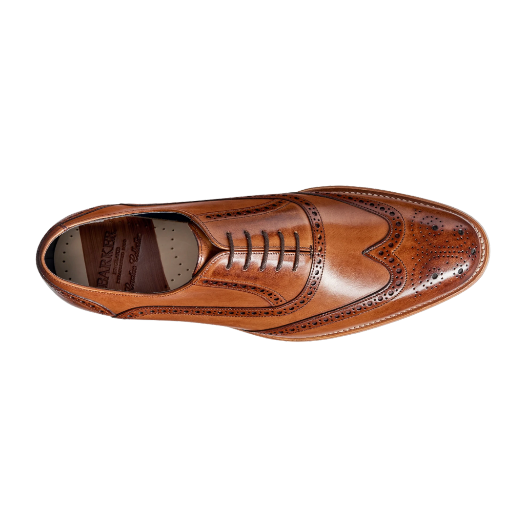 Barker Valiant Hand Painted Shoes - Brown