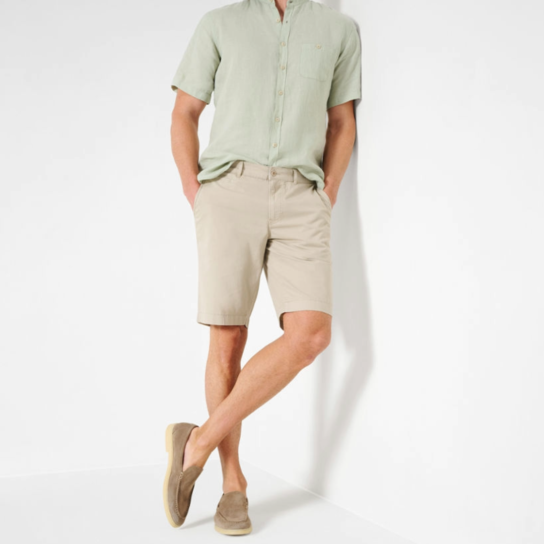 Brax Bari Shorts - Linen Beige