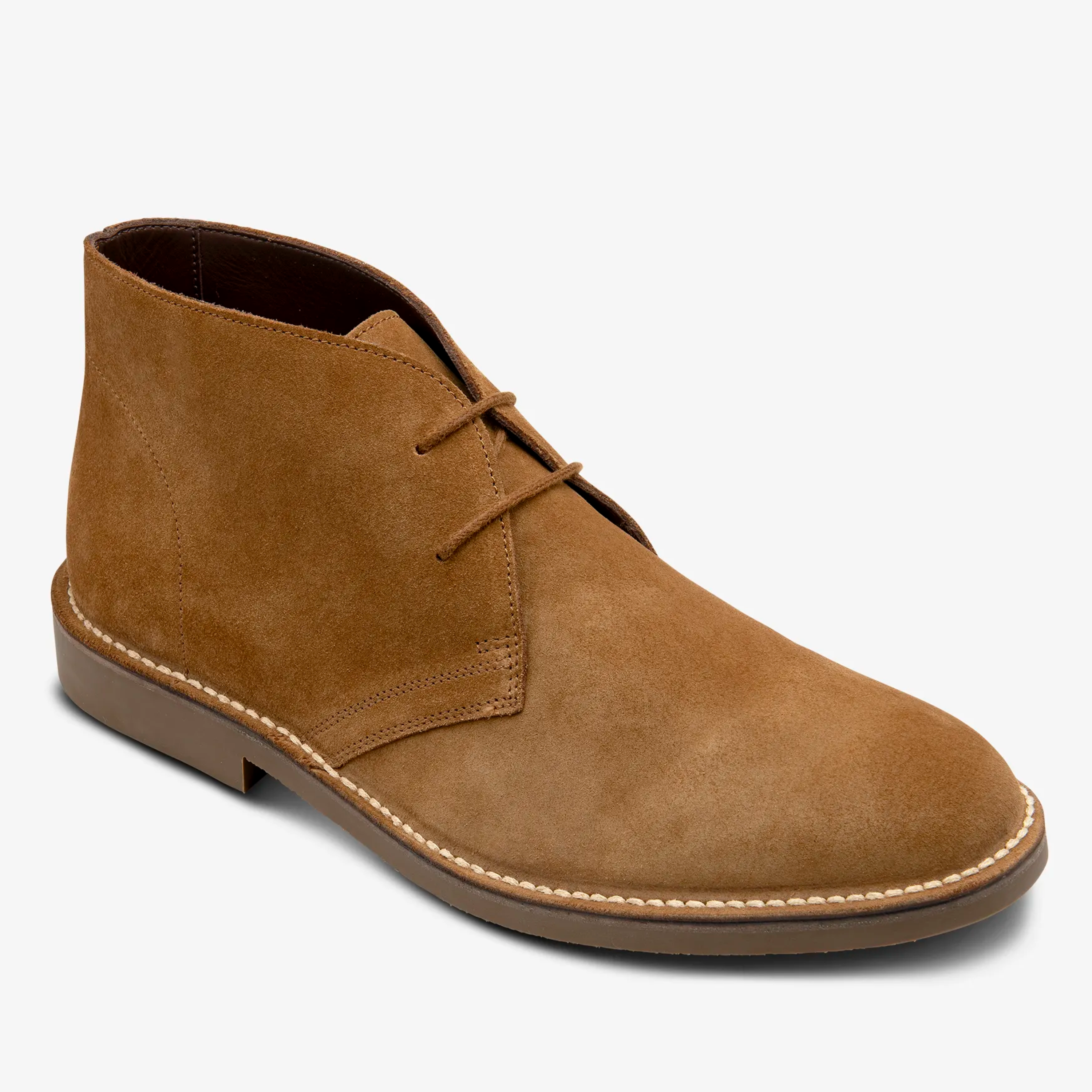 Loake Sahara Suede Desert Boots - Chestnut