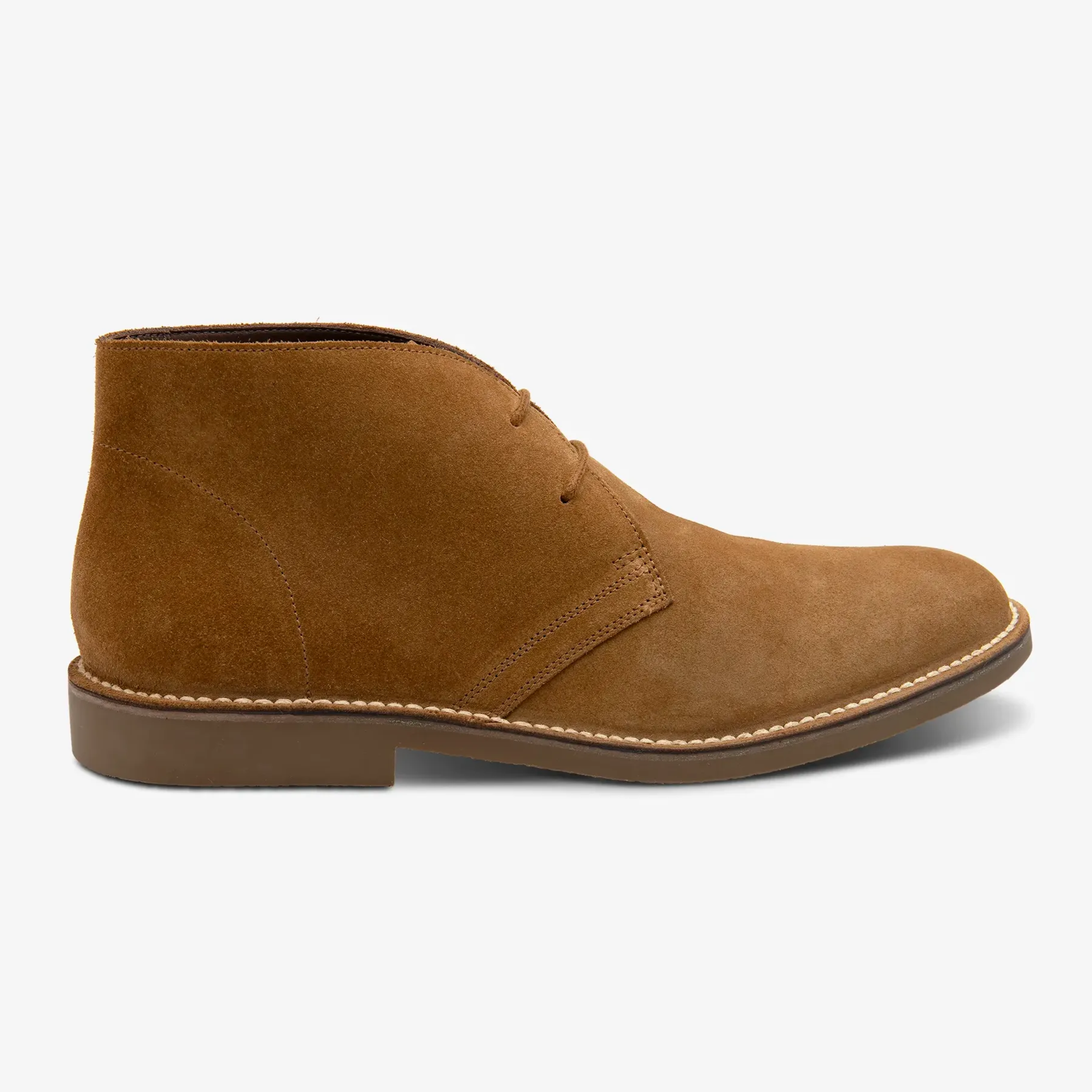 Loake Sahara Suede Desert Boots - Chestnut