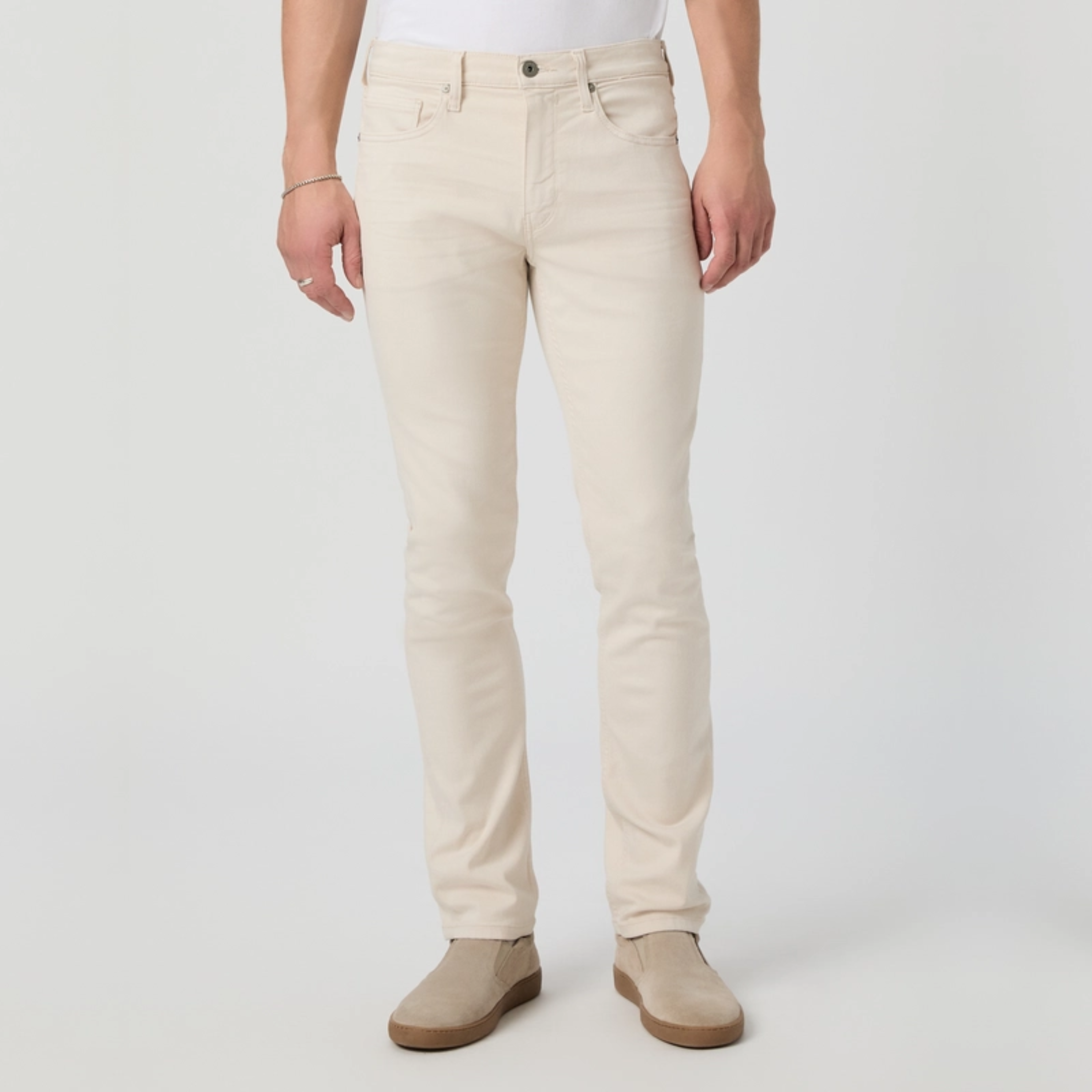 Paige Federal Slim Straight Jeans - Sea Shell