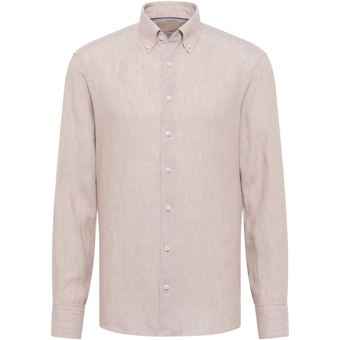 Eterna 1863 Pure Linen Shirt - Beige