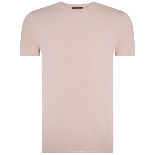 Remus Uomo Stretch Cotton T Shirt - Dusty Pink