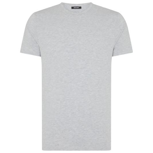 Remus Uomo Stretch Cotton T Shirt - Light Grey