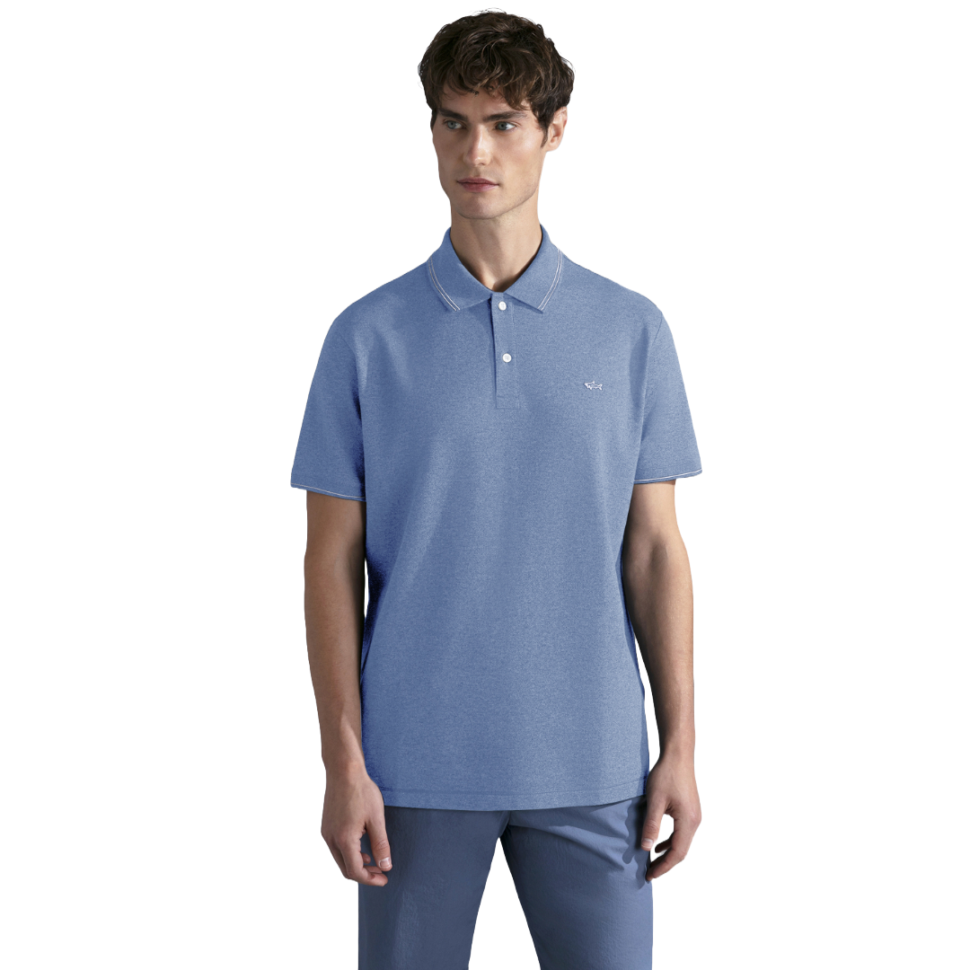 Paul & Shark Cotton Polo Shirt - Light Blue