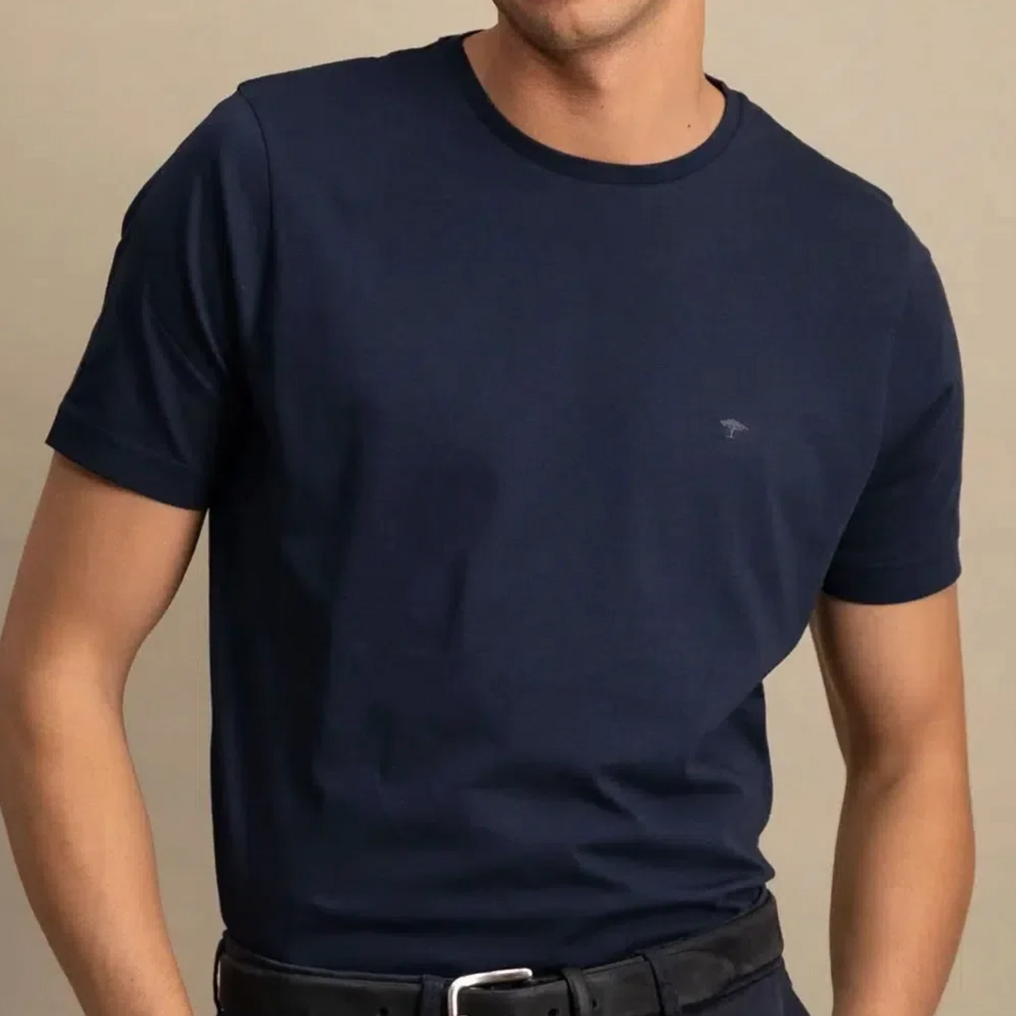 Fynch-Hatton Crew Neck T Shirt - Navy