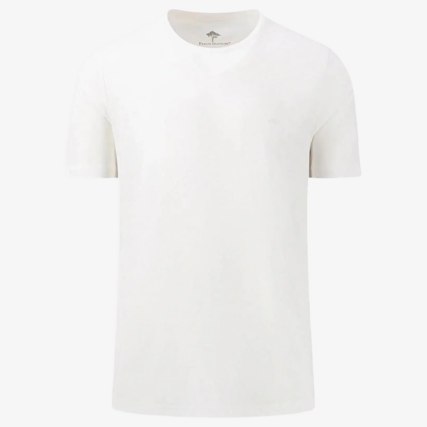 Fynch-Hatton Crew Neck T Shirt - White