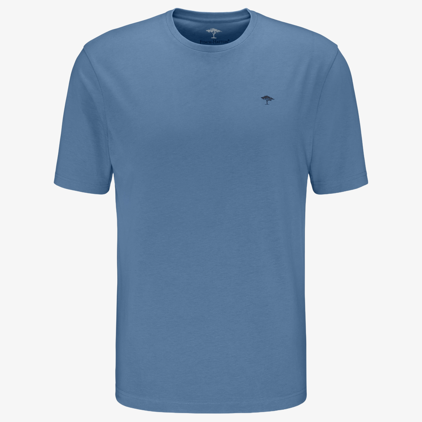 Fynch-Hatton Crew Neck T Shirt - Pacific Blue