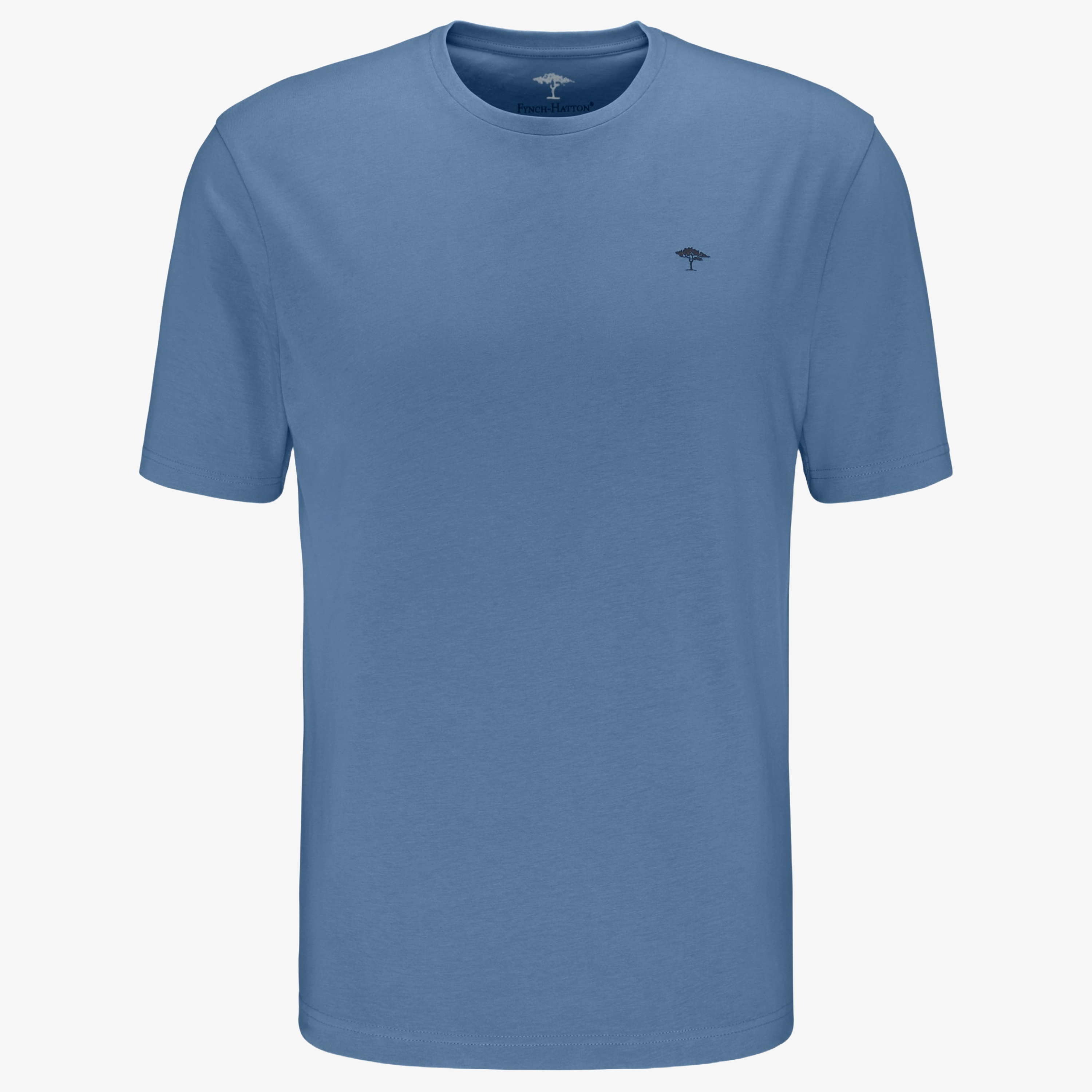 Fynch-Hatton Crew Neck T Shirt - Pacific Blue