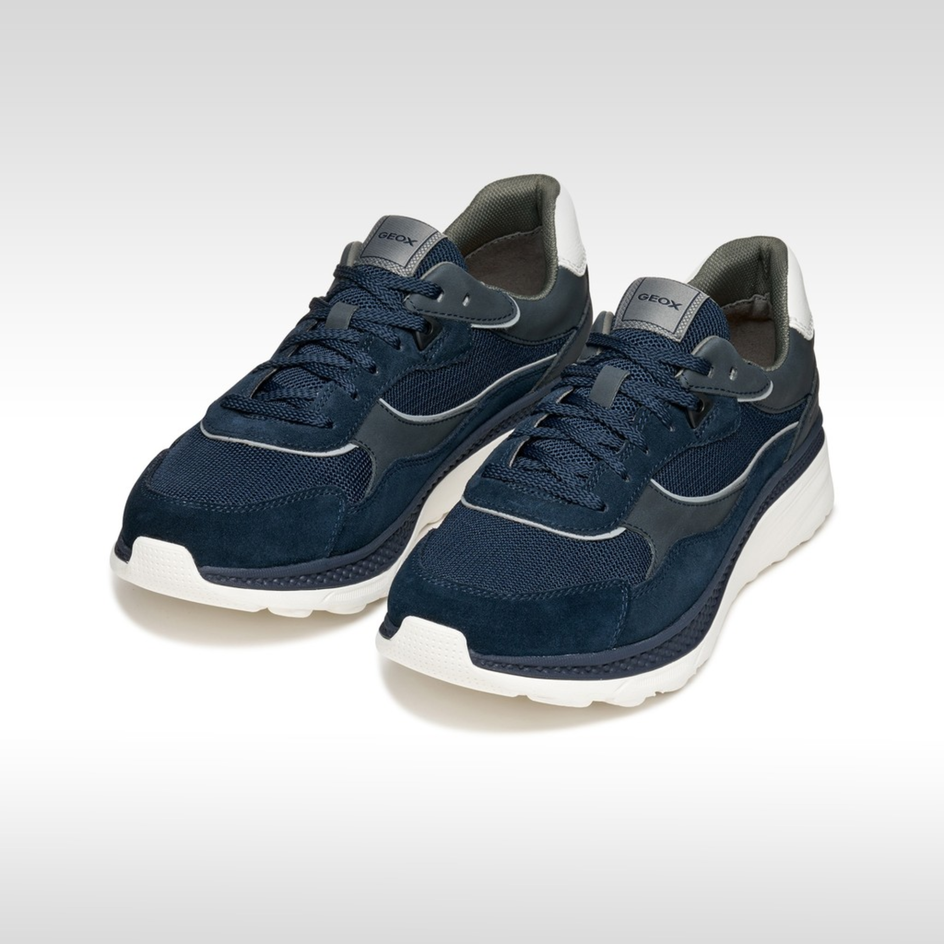 Geox Spherica Actif X1 Low Top Trainers - Navy