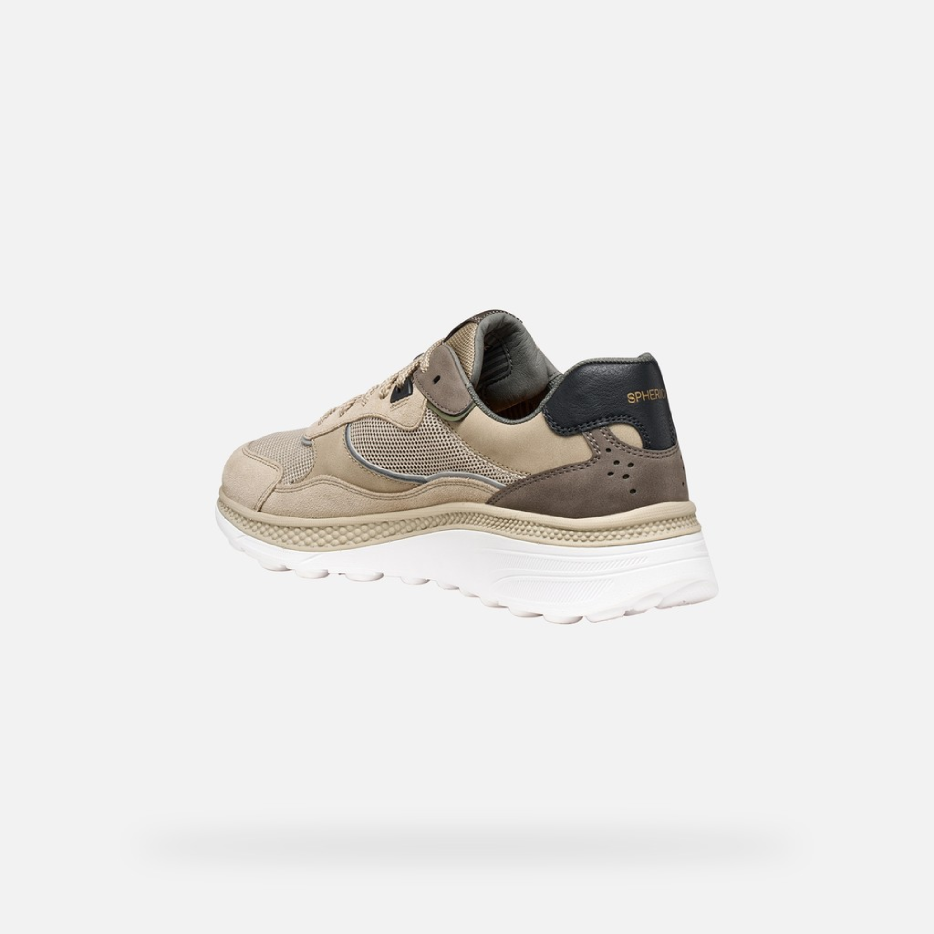 Geox Spherica Actif X1 Low Top Trainers - Sand
