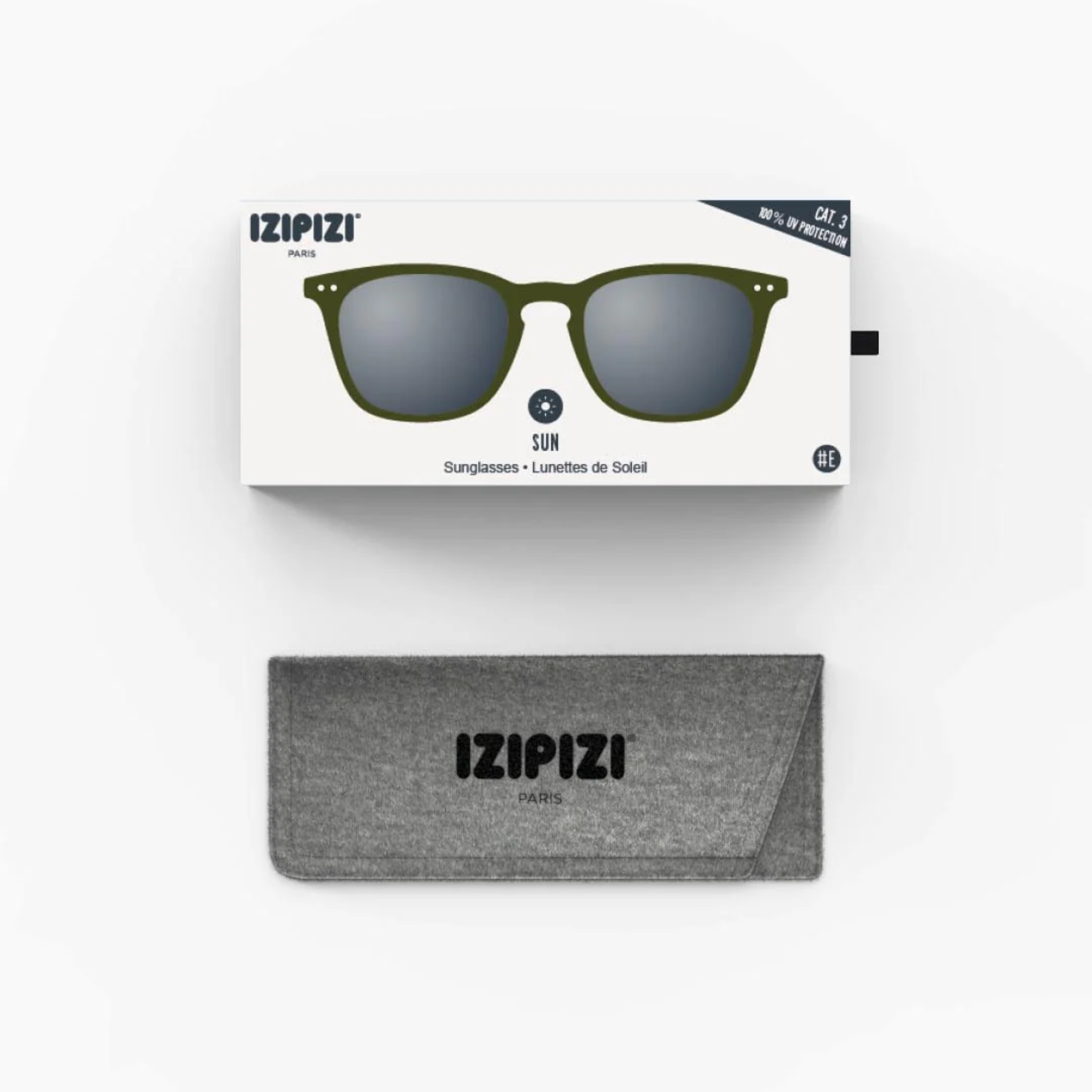 Izipizi #E Sunglasses - Khaki Green