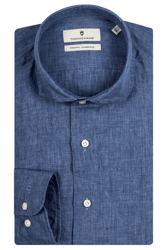 Thomas Maine Linen Shirt - Blue