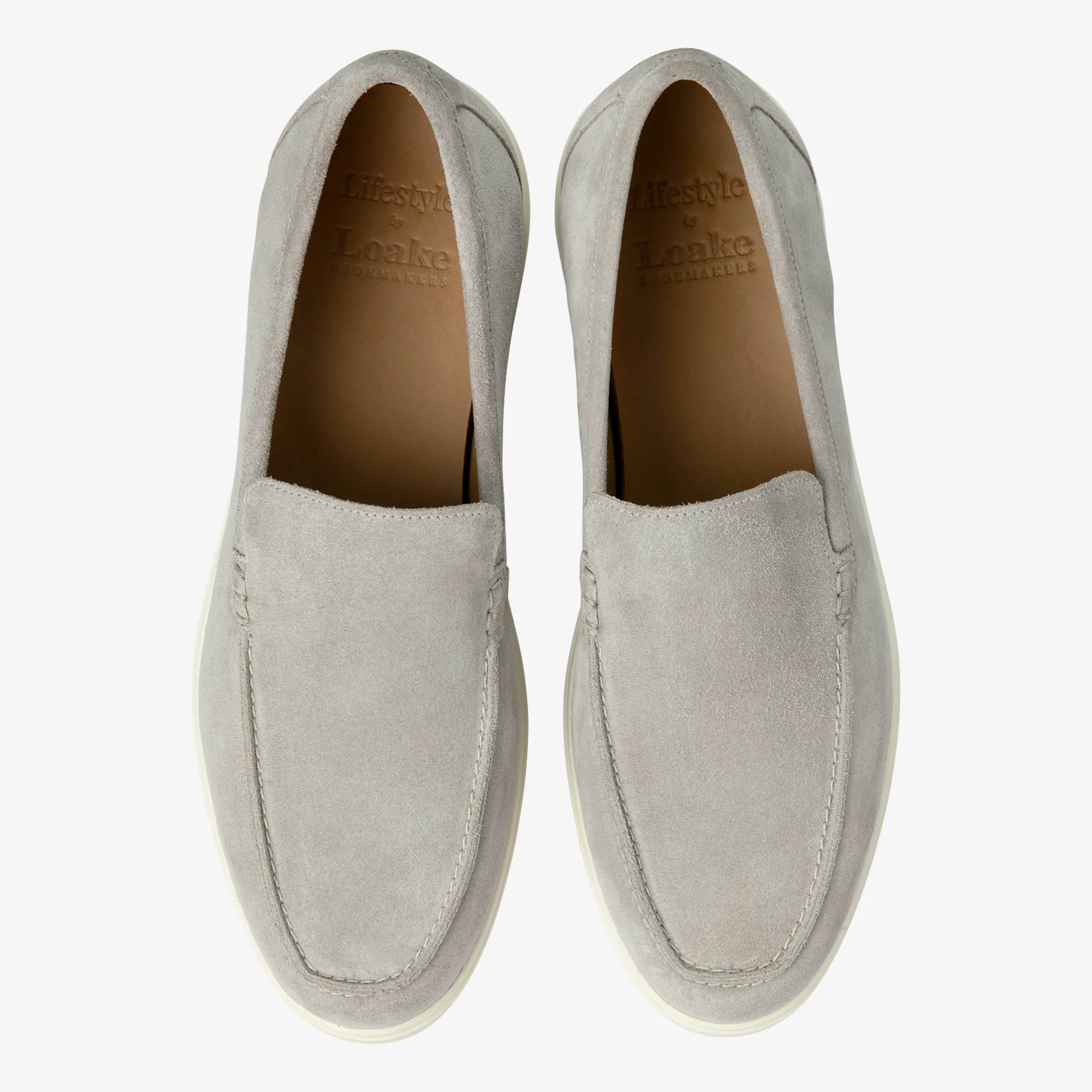 Loake Tuscany Suede Loafer - Stone