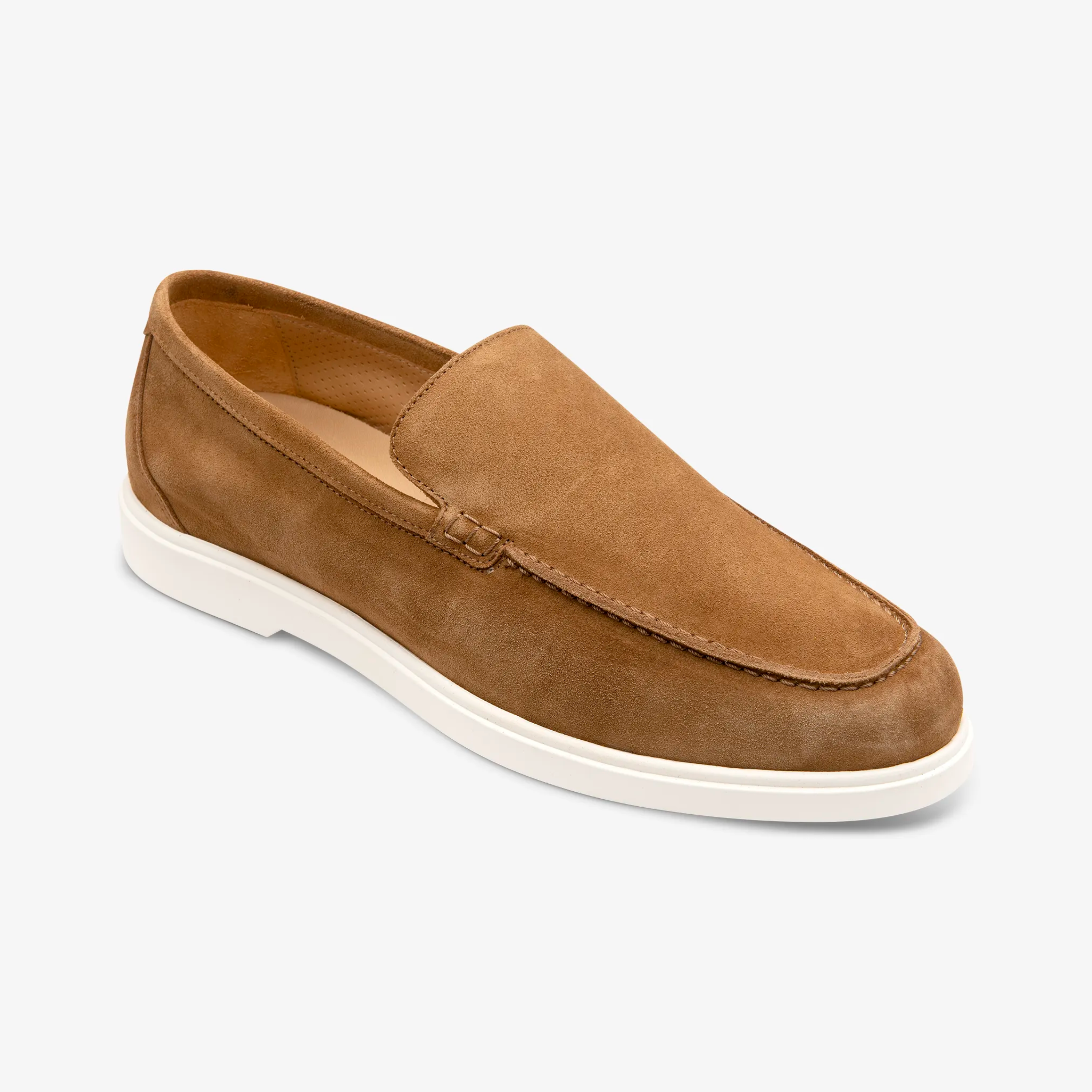 Loake Tuscany Suede Loafer - Chestnut Brown