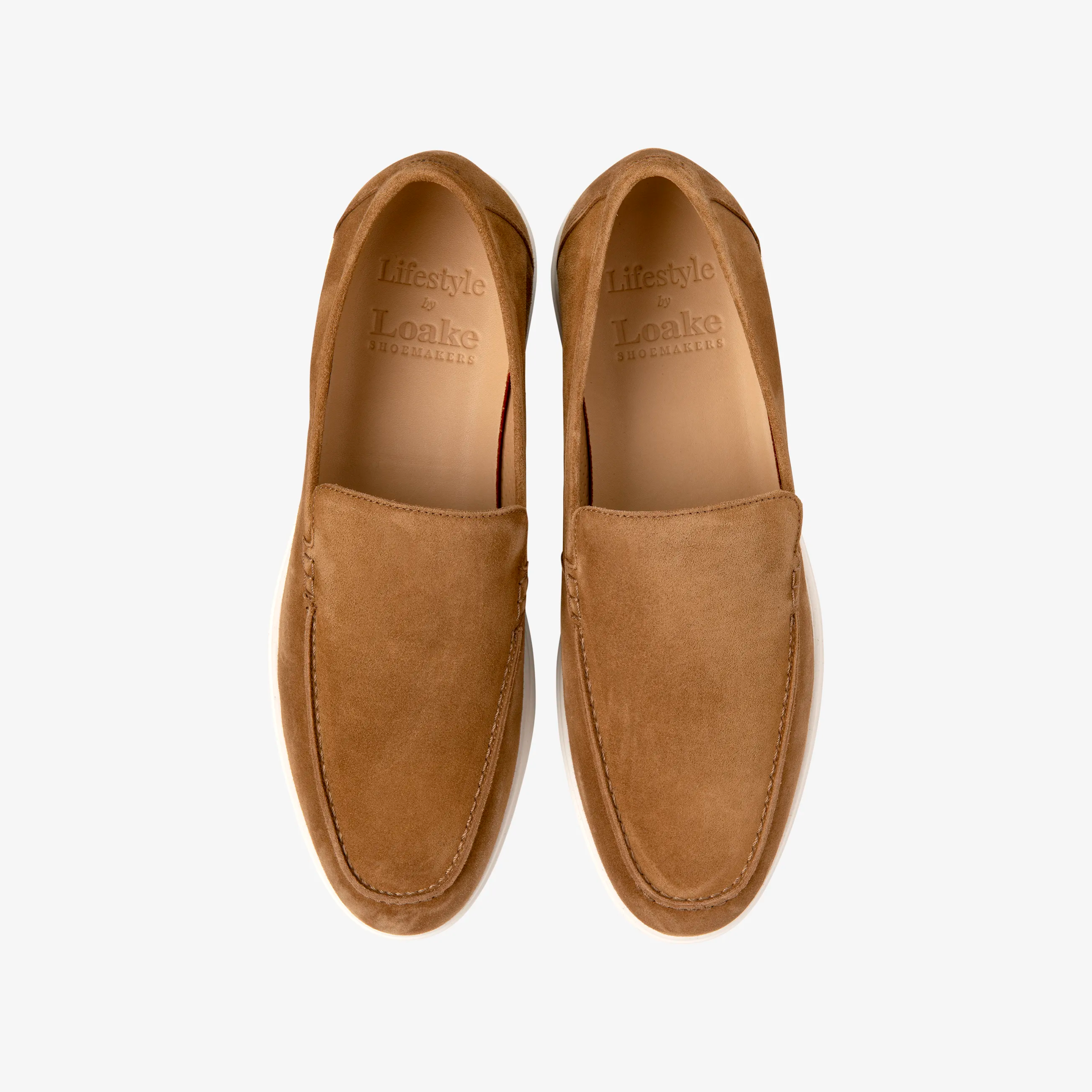 Loake Tuscany Suede Loafer - Chestnut Brown