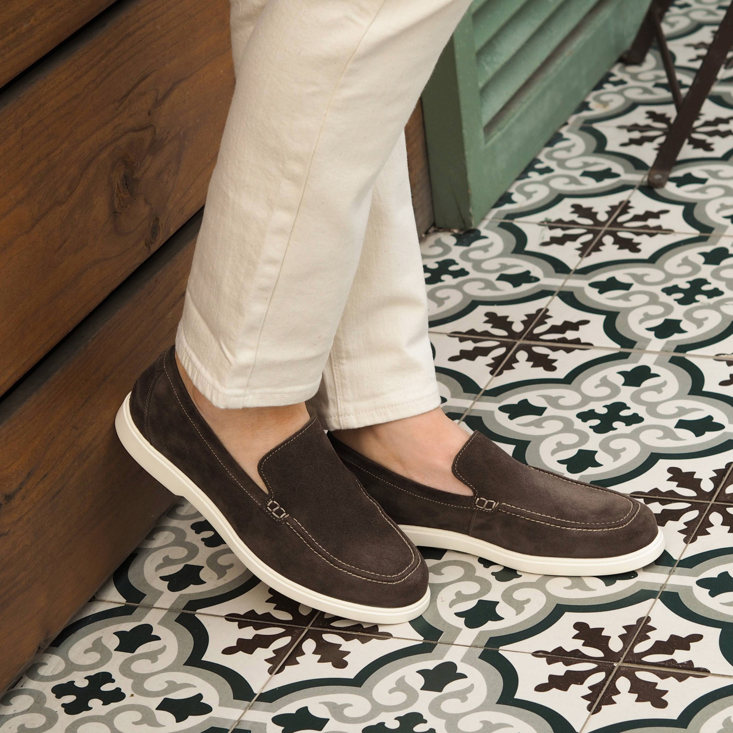 Loake Tuscany Suede Loafer - Anthracite
