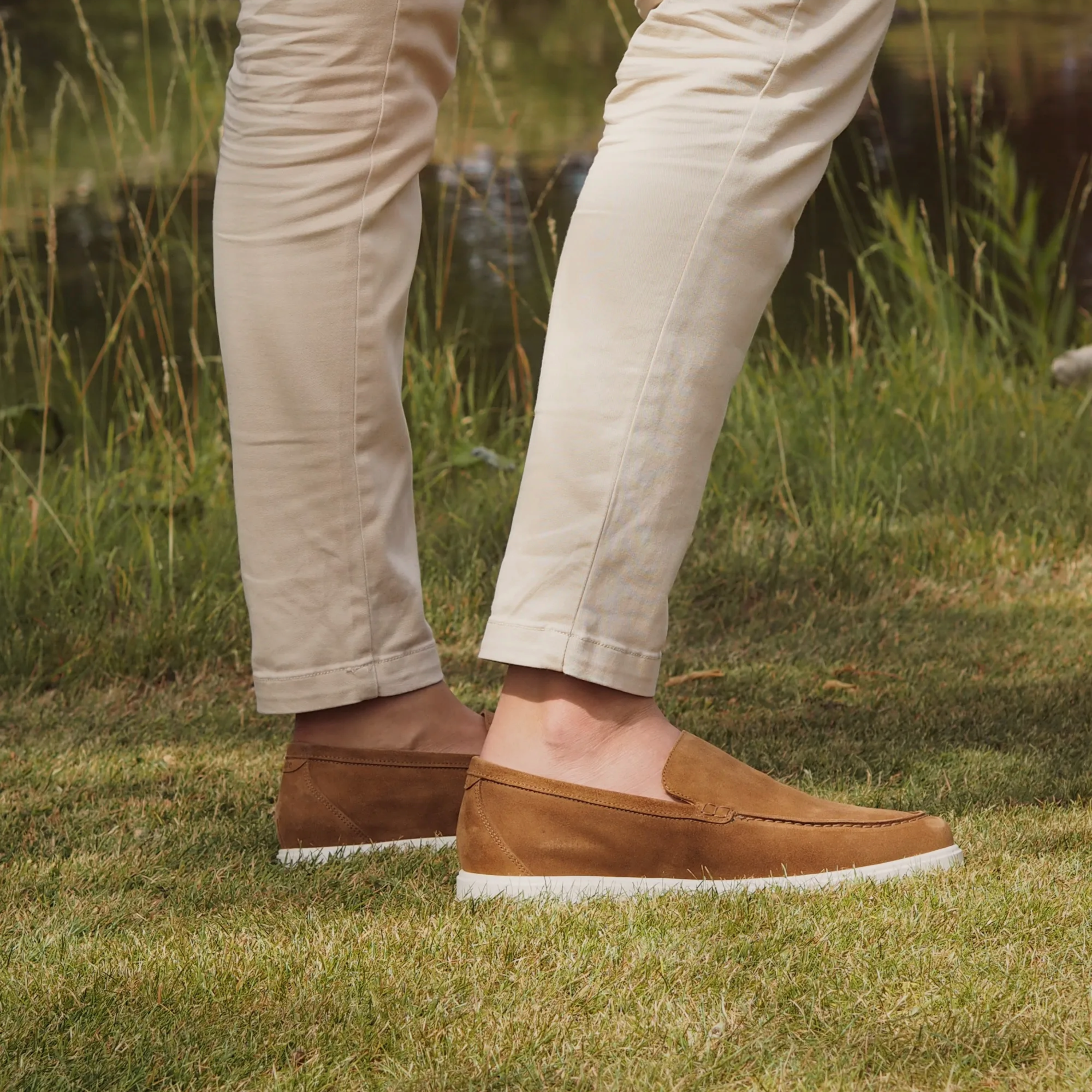 Loake Tuscany Suede Loafer - Chestnut Brown
