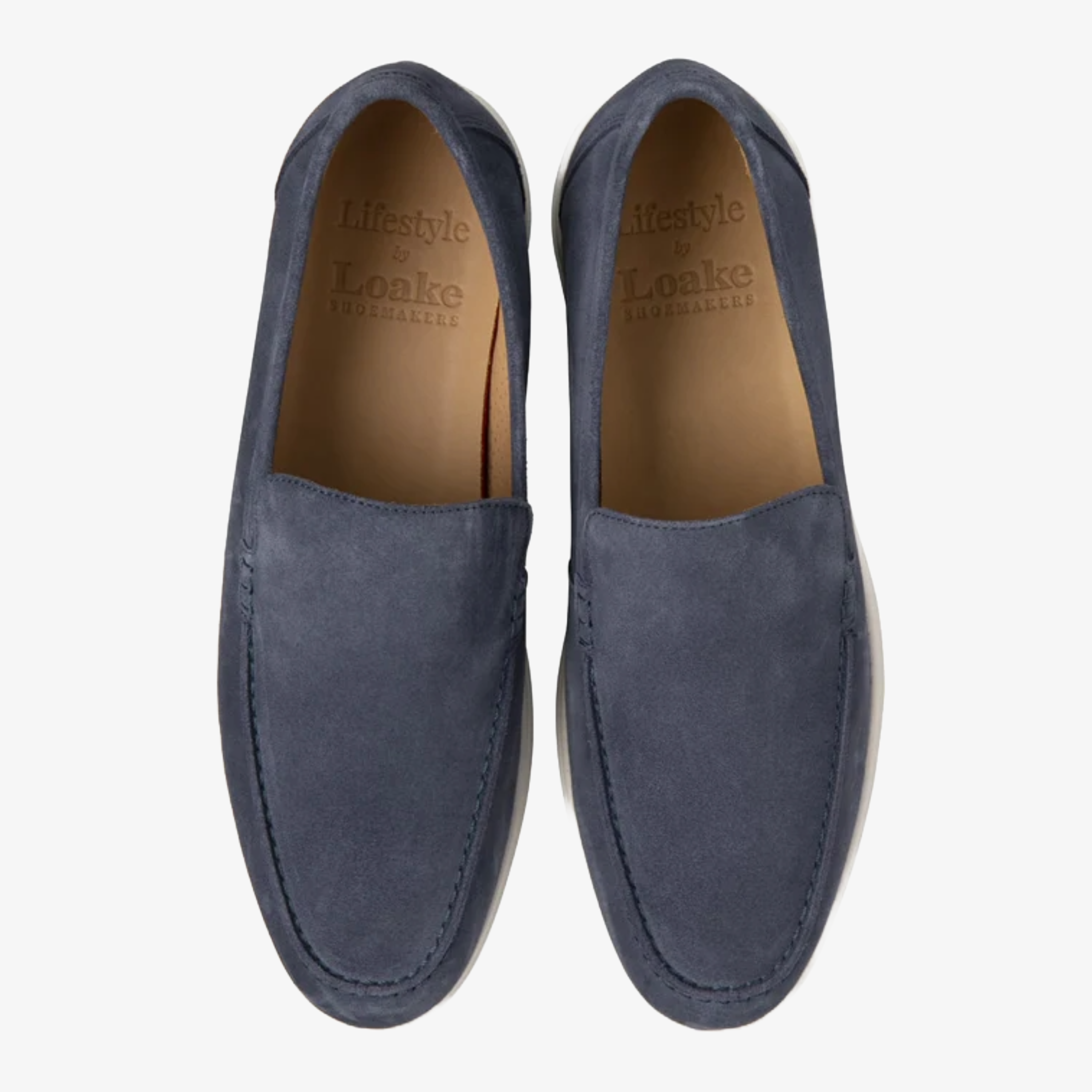 Loake Tuscany Suede Loafer - Denim Blue