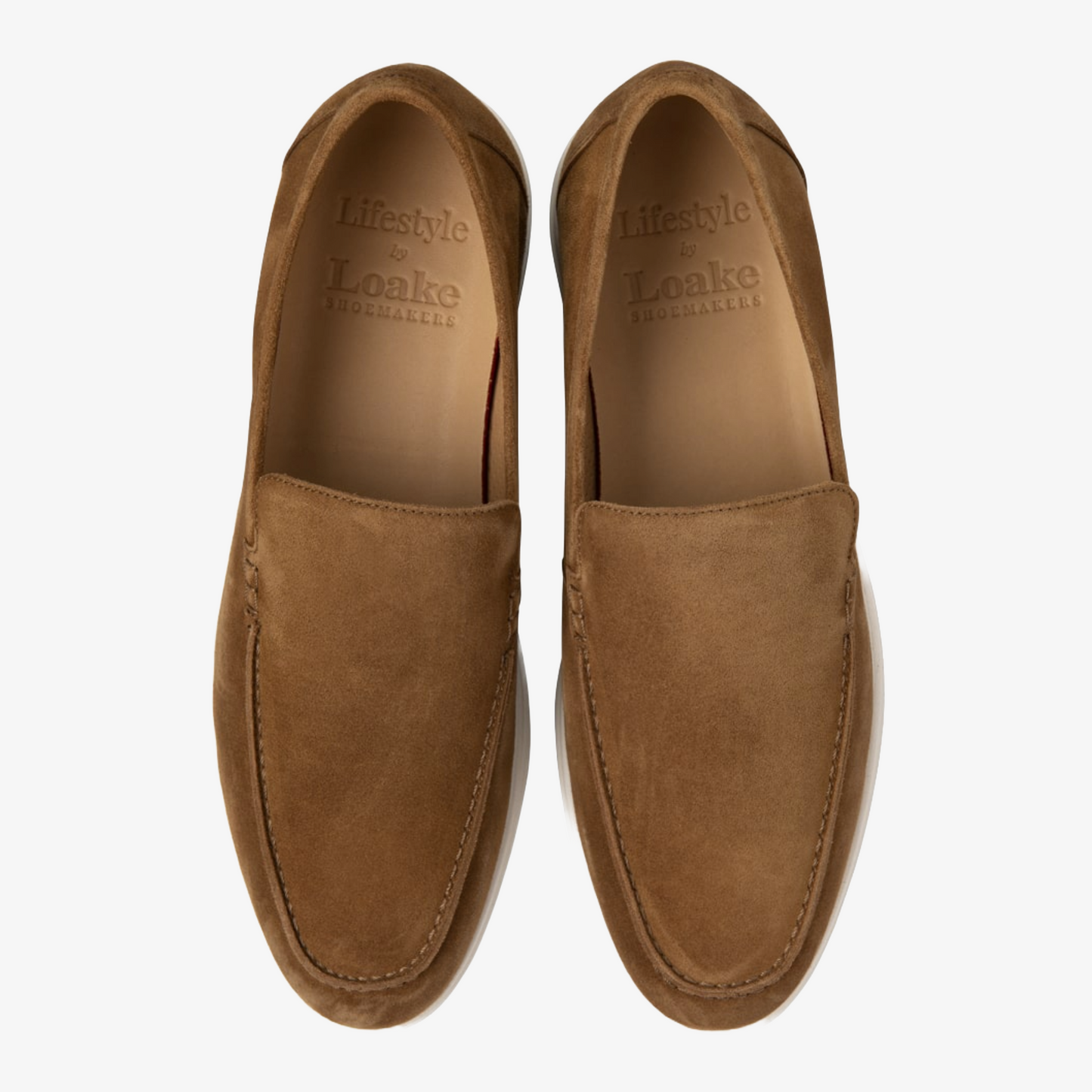 Loake Tuscany Suede Loafer - Chestnut Brown