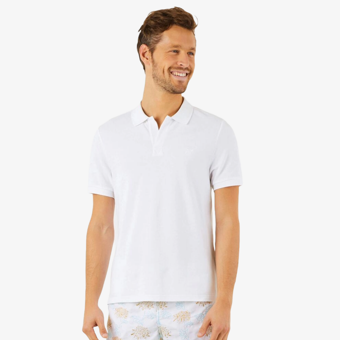 Vilebrequin Organic Cotton Pique Polo Shirt - White