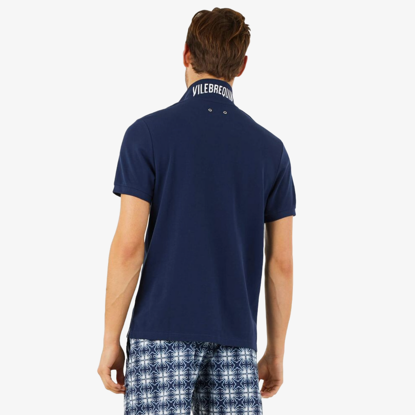 Vilebrequin Organic Cotton Pique Polo Shirt - Navy