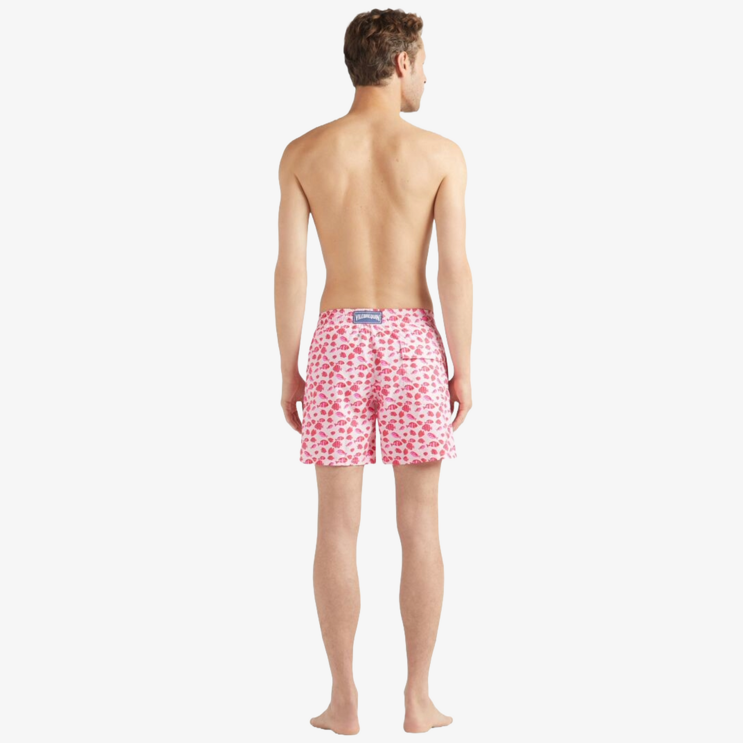 Vilebrequin Men Fishy Dance Swim Shorts - Peony