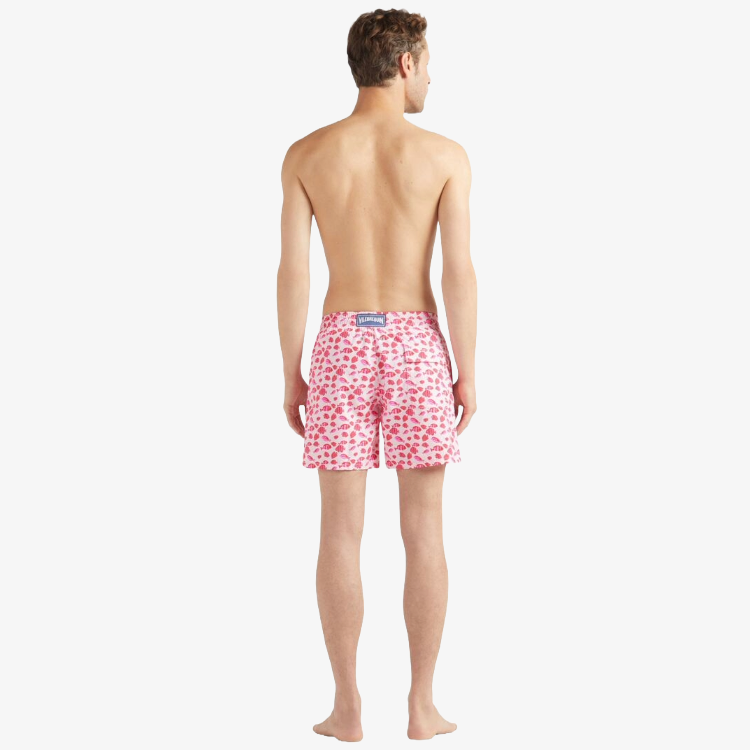 Vilebrequin Men Fishy Dance Swim Shorts - Peony