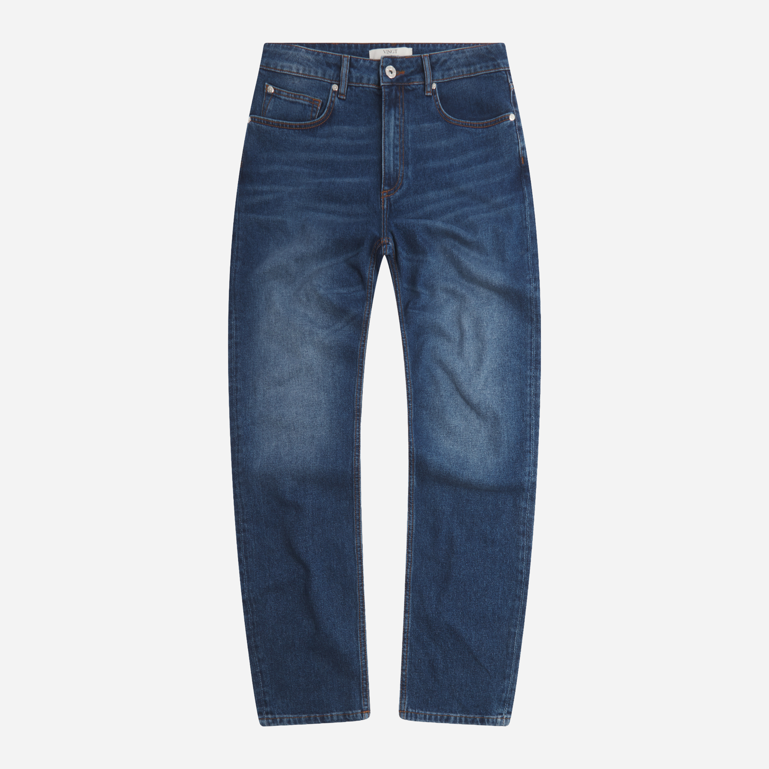 Vingt Quatre Craig Taper Fit Jeans - Mid Blue