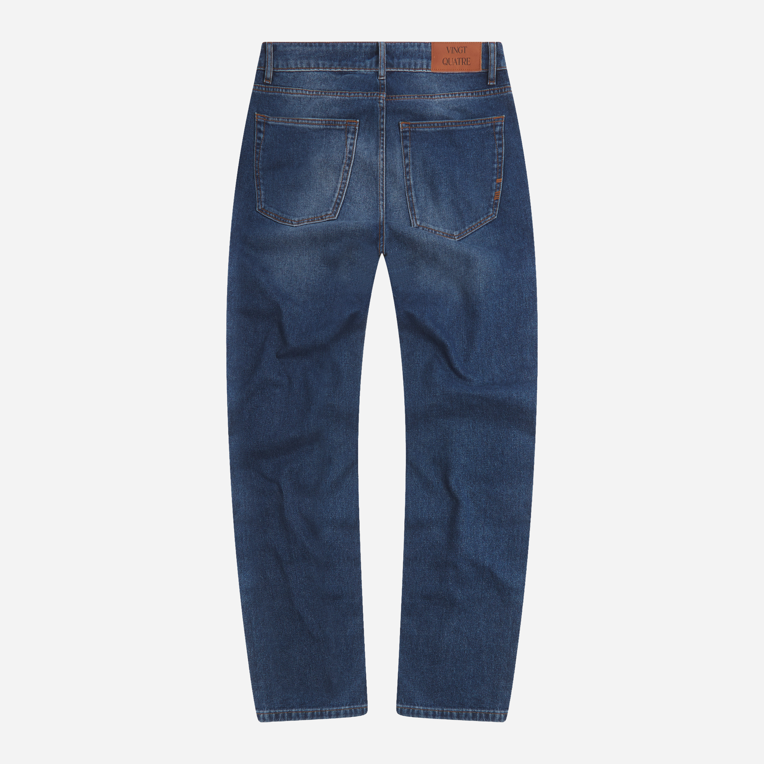 Vingt Quatre Craig Taper Fit Jeans - Mid Blue