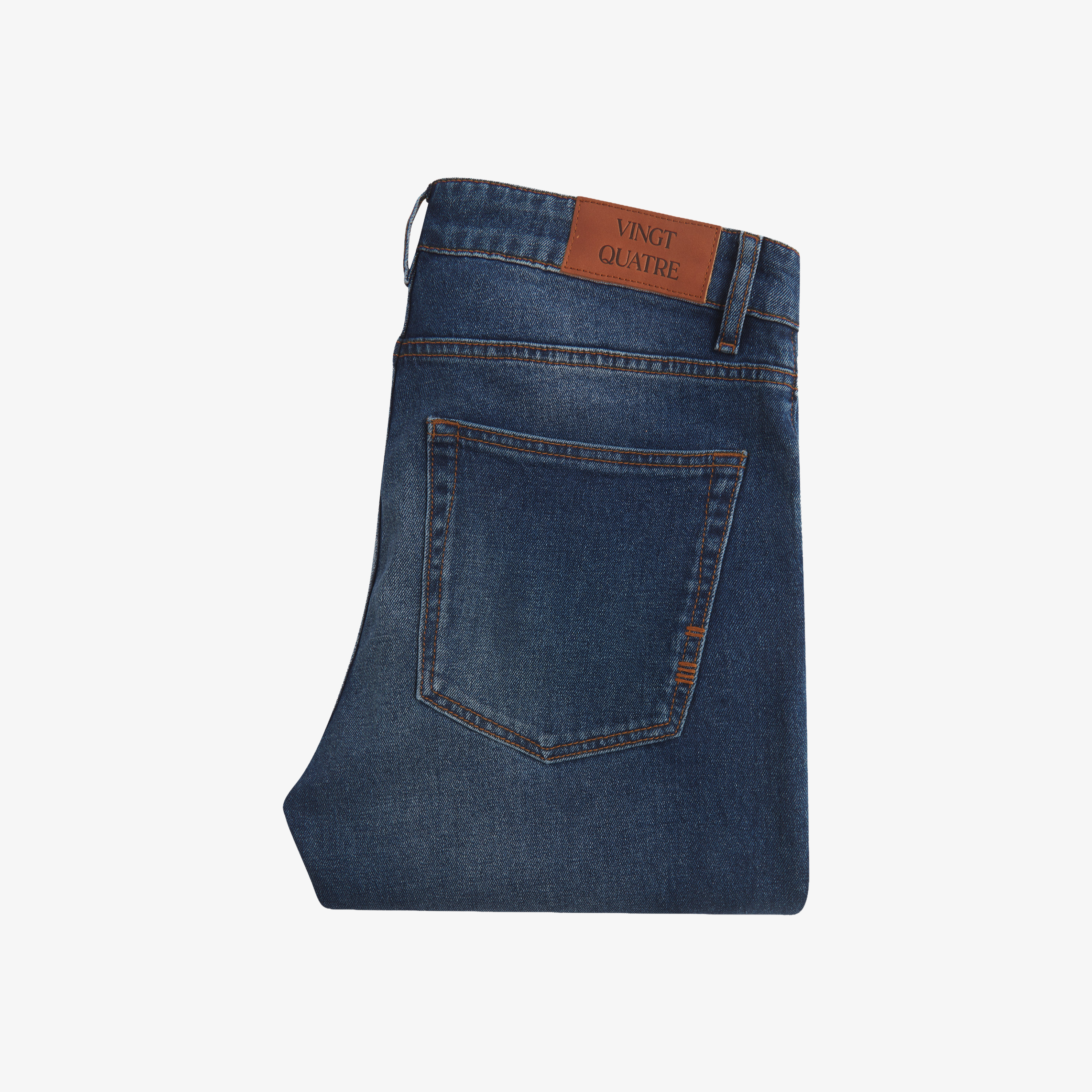 Vingt Quatre Craig Taper Fit Jeans - Mid Blue