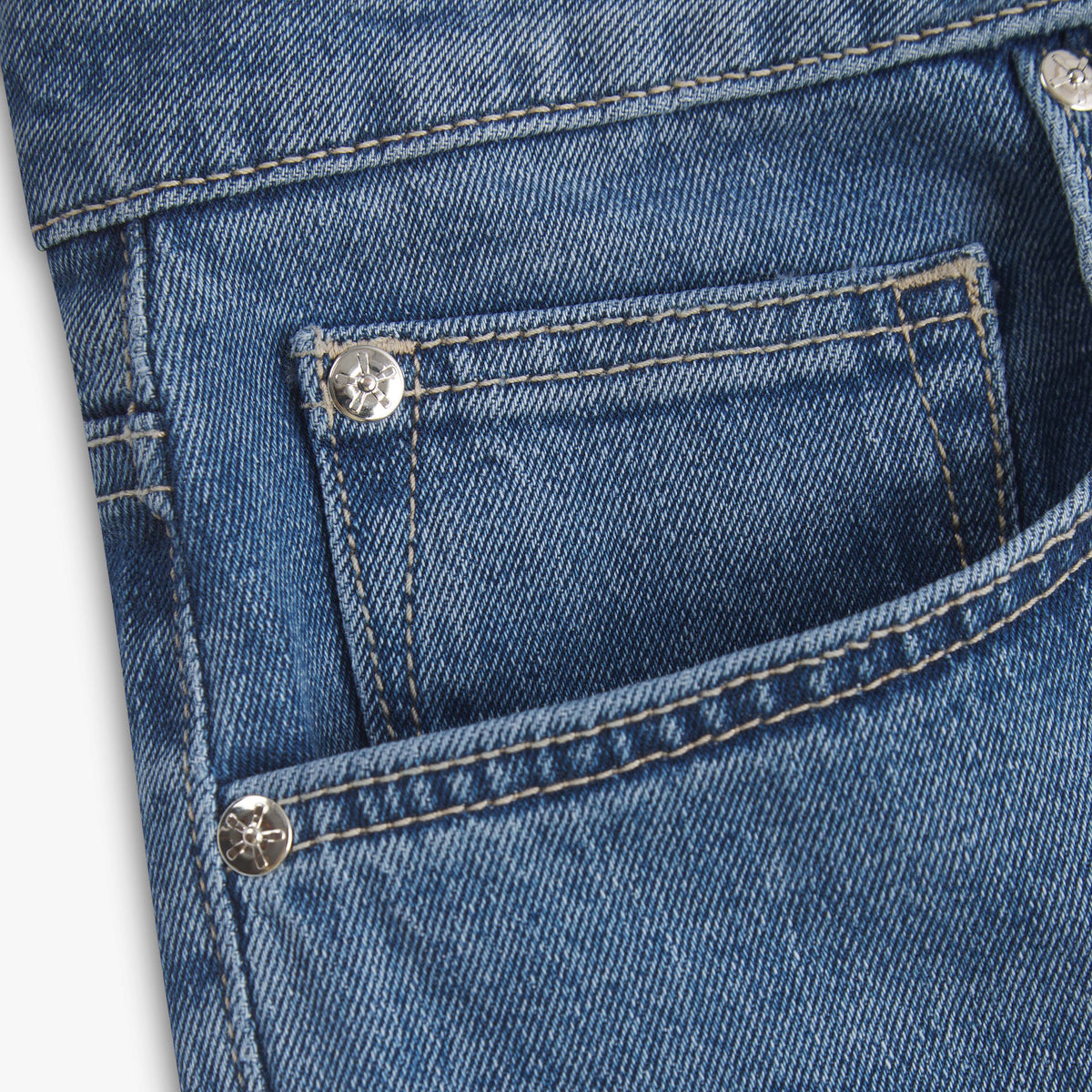 Vingt Quatre Craig Taper Fit Jeans - Light Blue