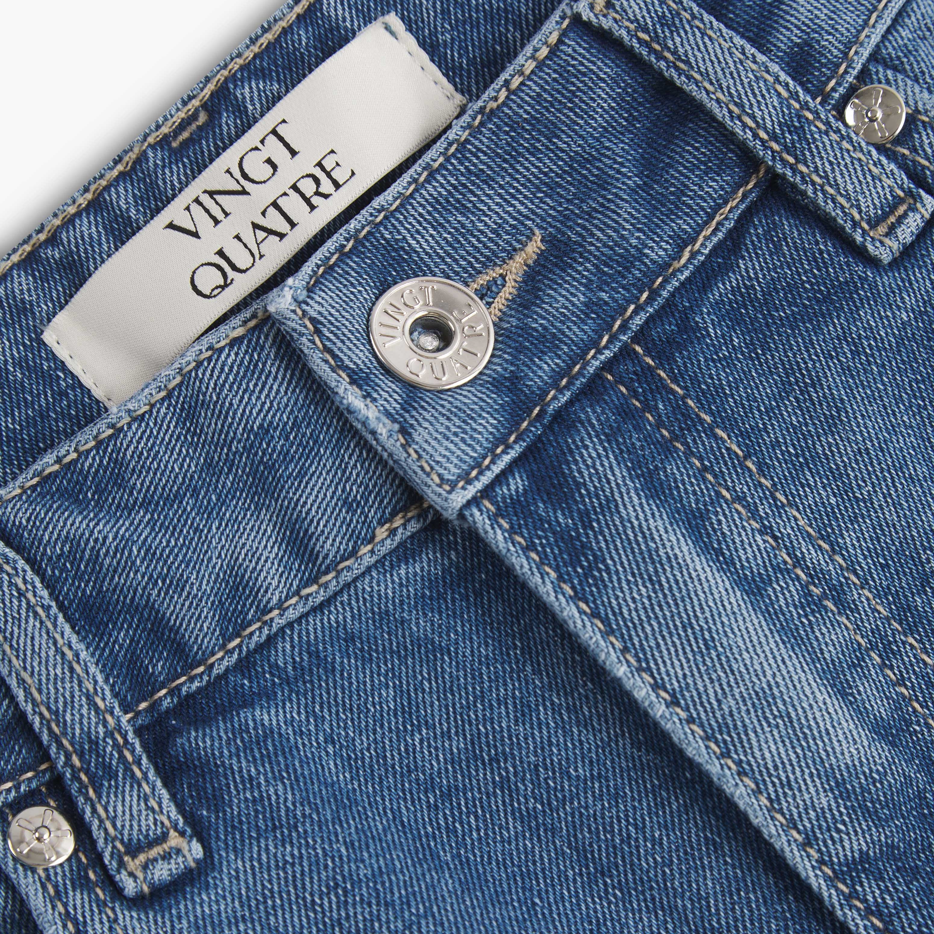 Vingt Quatre Craig Taper Fit Jeans - Light Blue