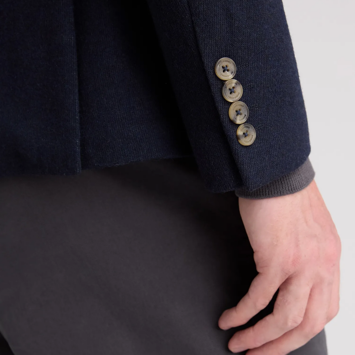 Remus Antoni Wool Blend Jacket - Navy