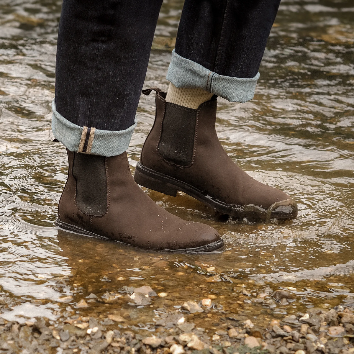 Loake Ducksworth Waterproof Nubuck Boots - Brown