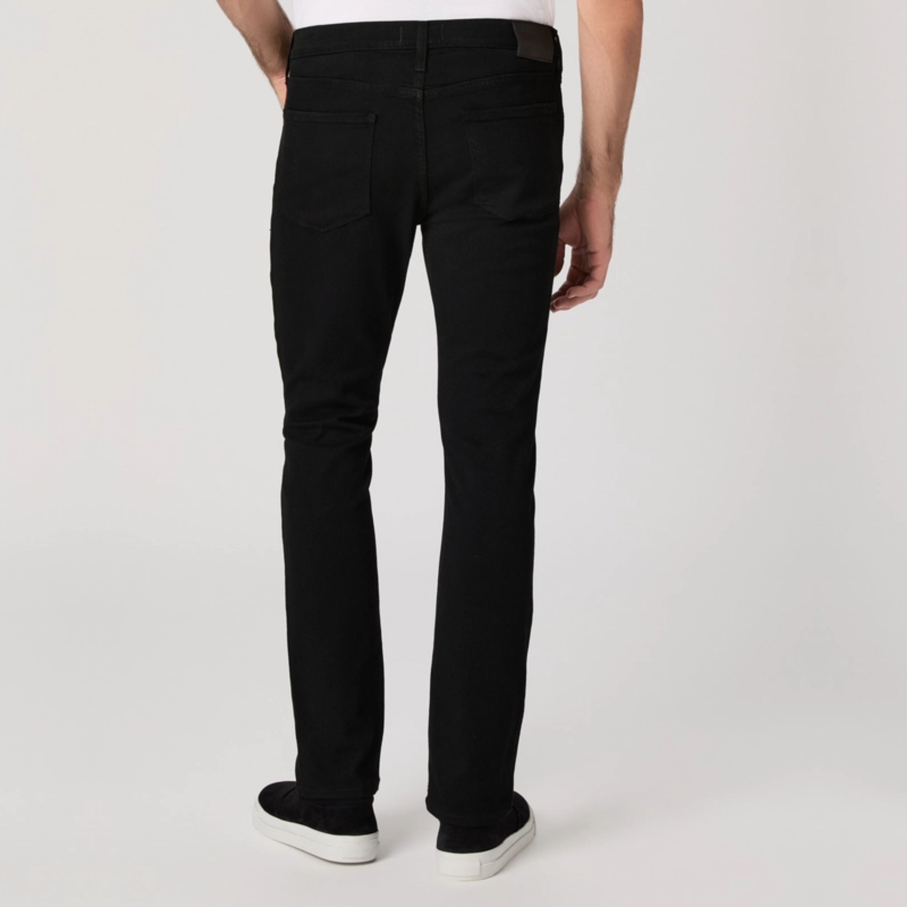 Paige Federal Slim Straight Jeans - Black Shadow