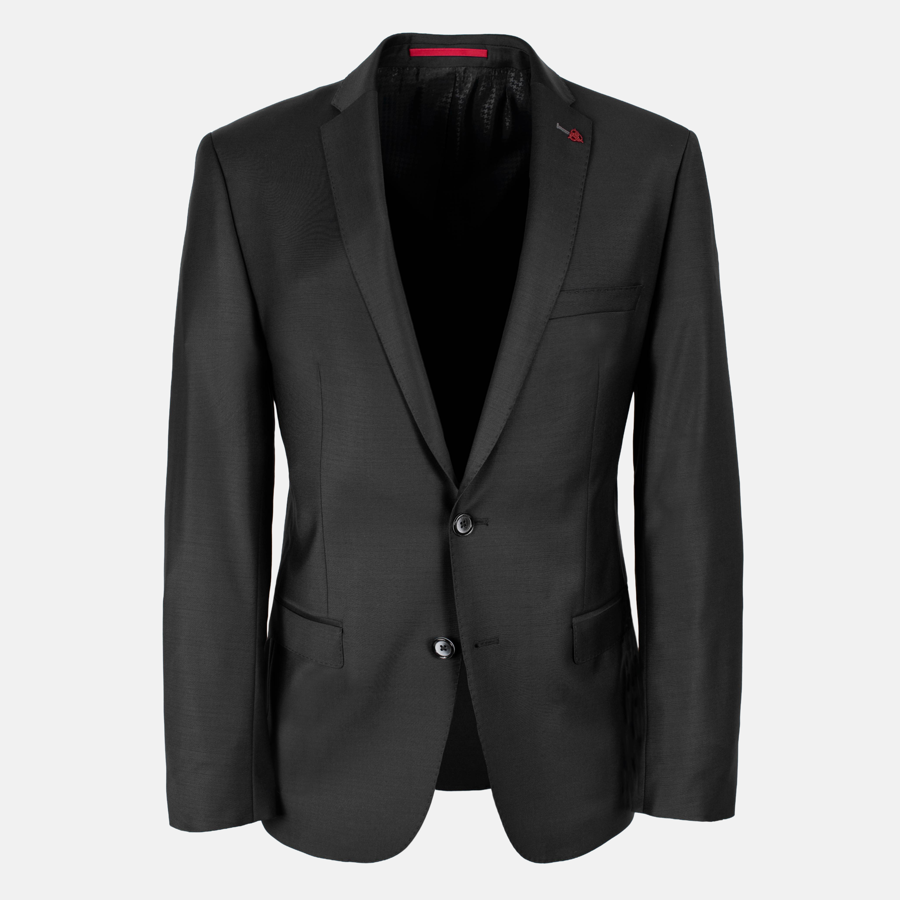 Roy Robson Slim Fit Freestyle Suit Jacket - Black